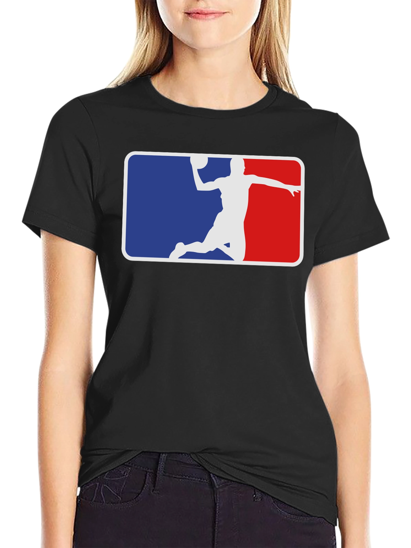 Retro Basketball Graphic Tee - Black