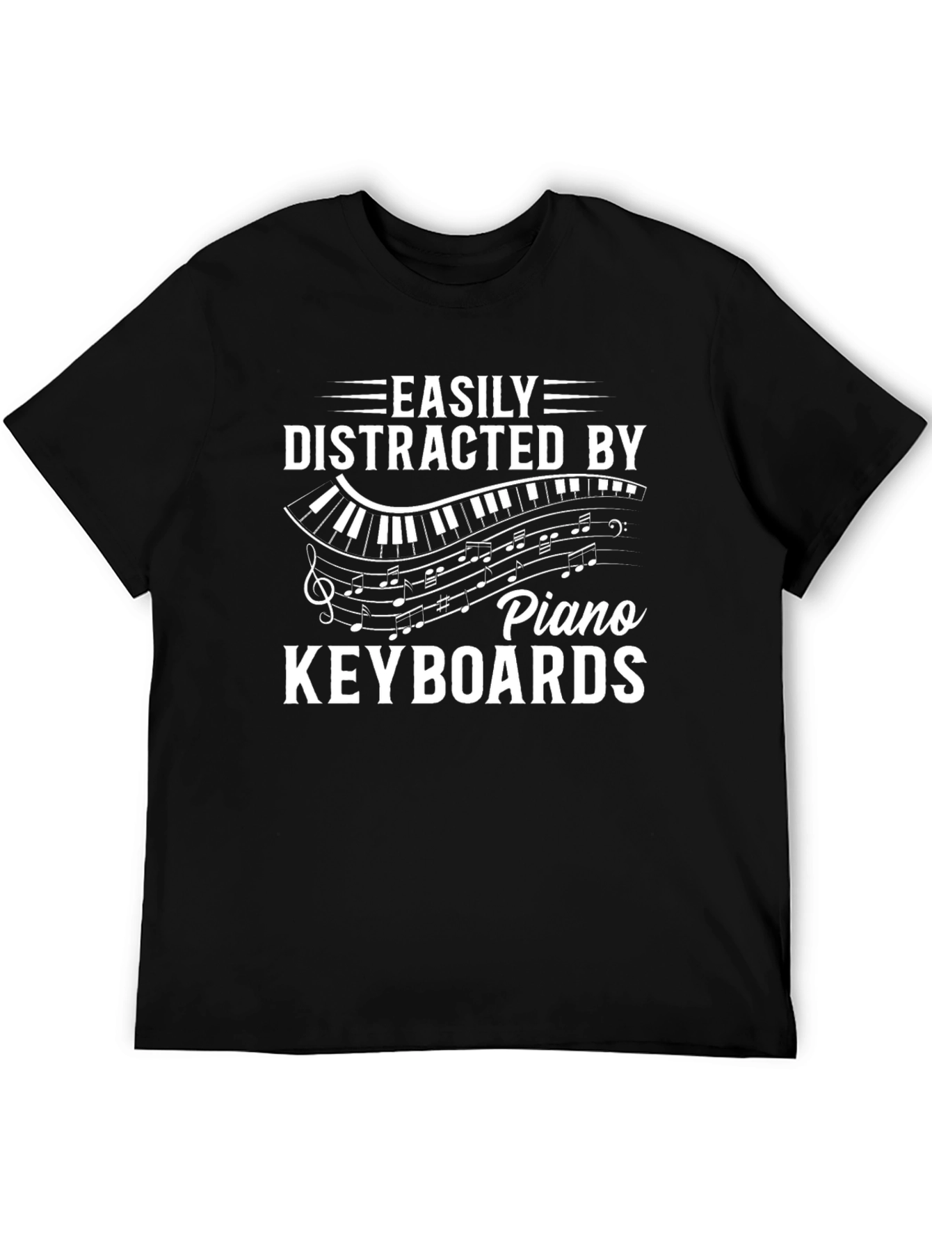 Easily Distracted By Piano Keyboards T-Shirt