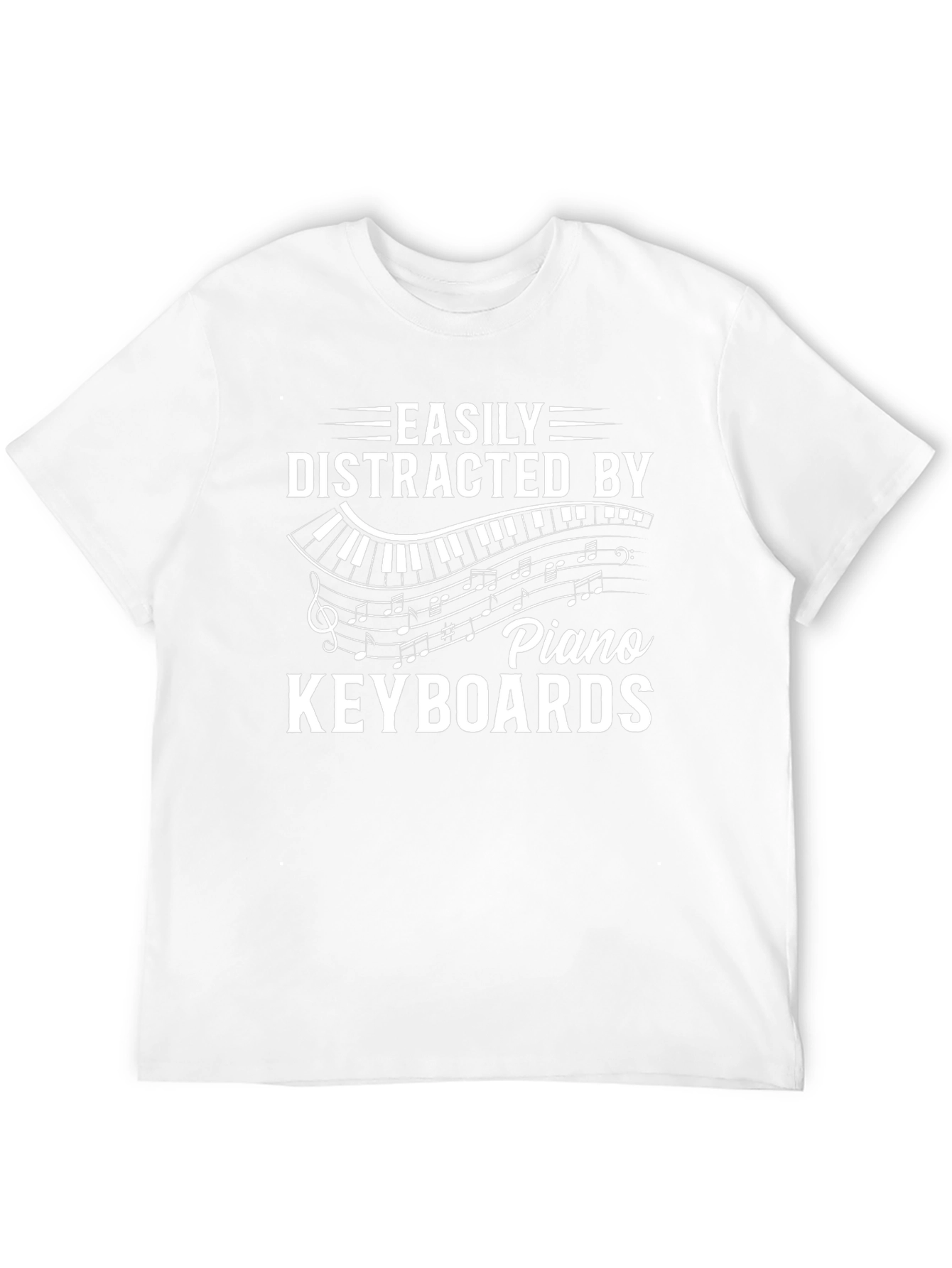 Easily Distracted By Piano Keyboards T-Shirt