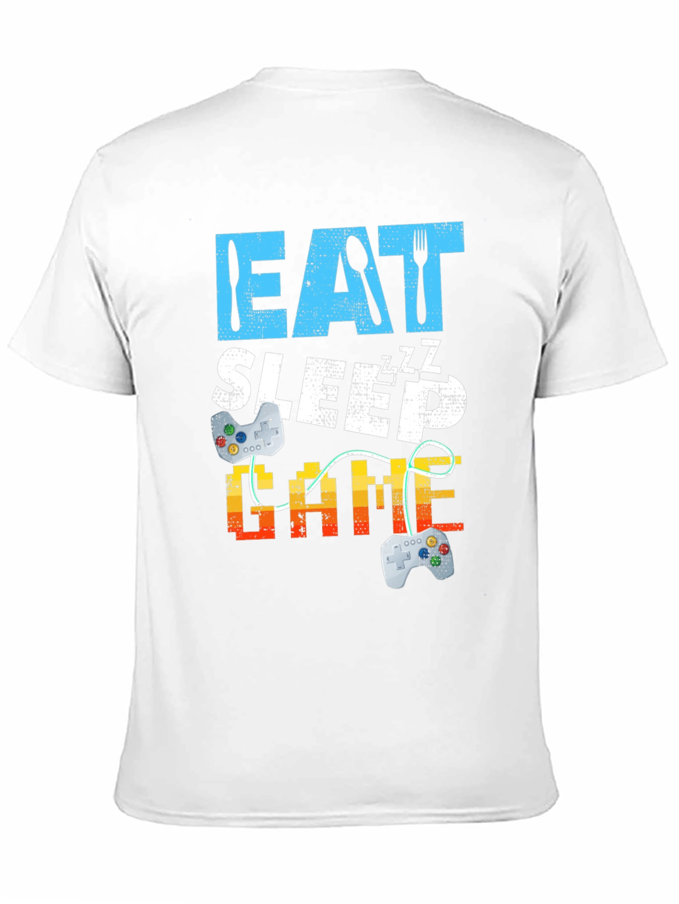 Eat Sleep Game Black Graphic Tee