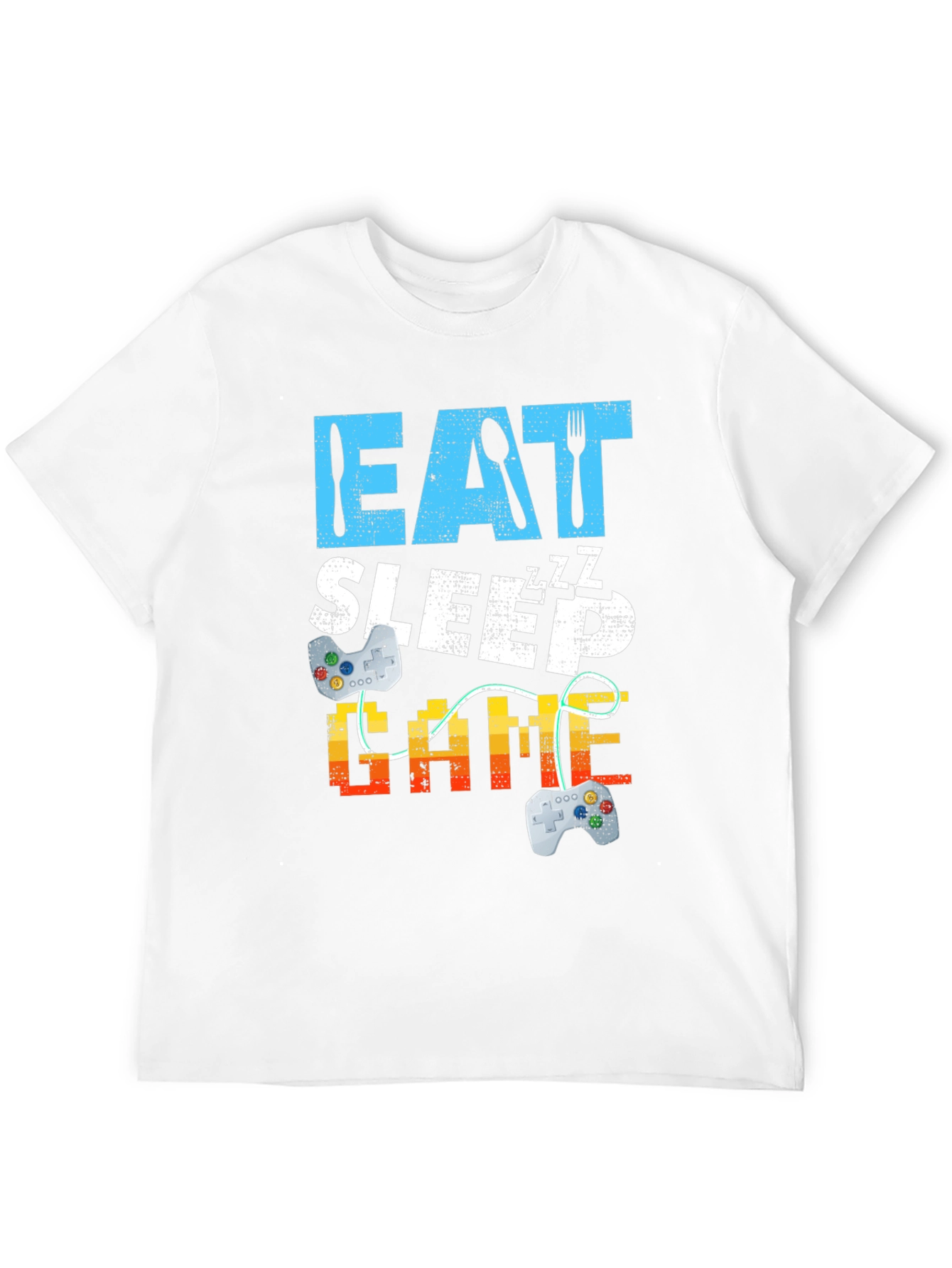 Eat Sleep Game Black Graphic Tee