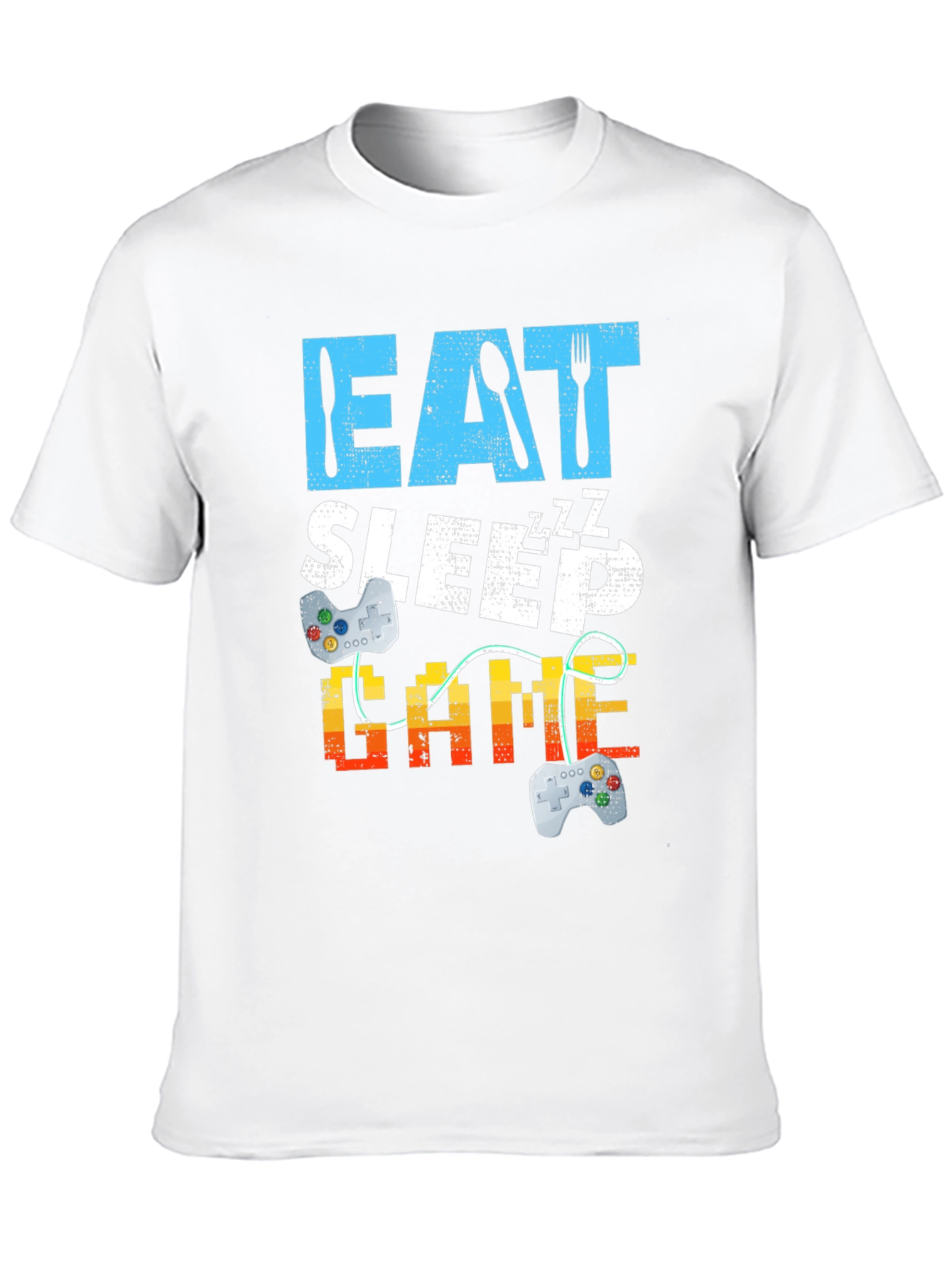 Eat Sleep Game Black Graphic Tee