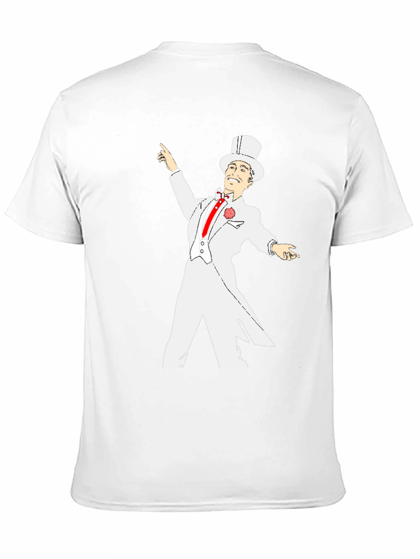 Top Hat Gentleman Black T-Shirt