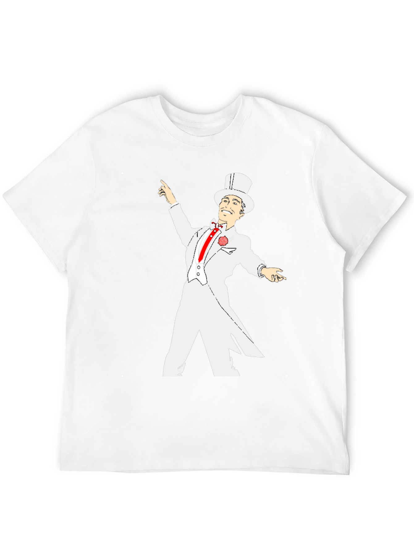 Top Hat Gentleman Black T-Shirt