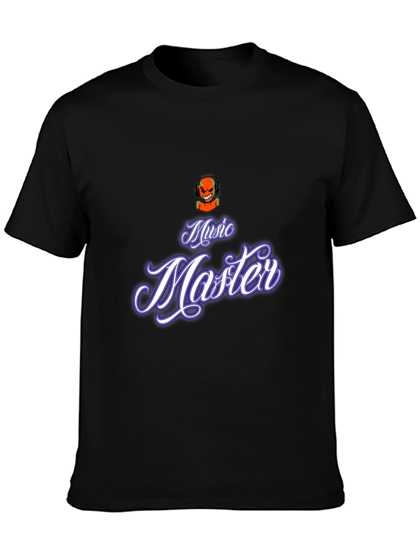 Music Master Graphic Tee - Black Cotton Comfort