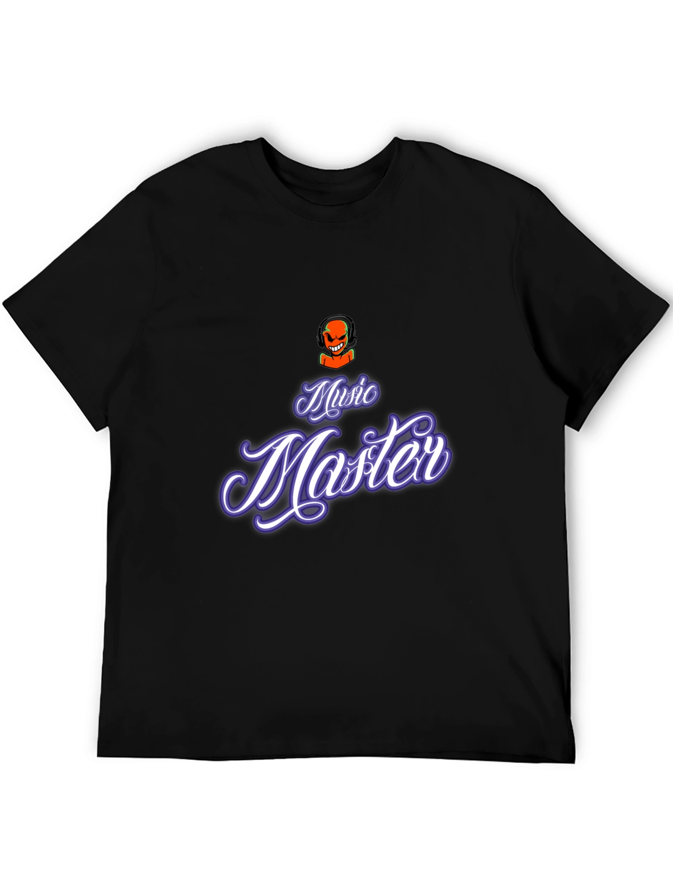 Music Master Graphic Tee - Black Cotton Comfort