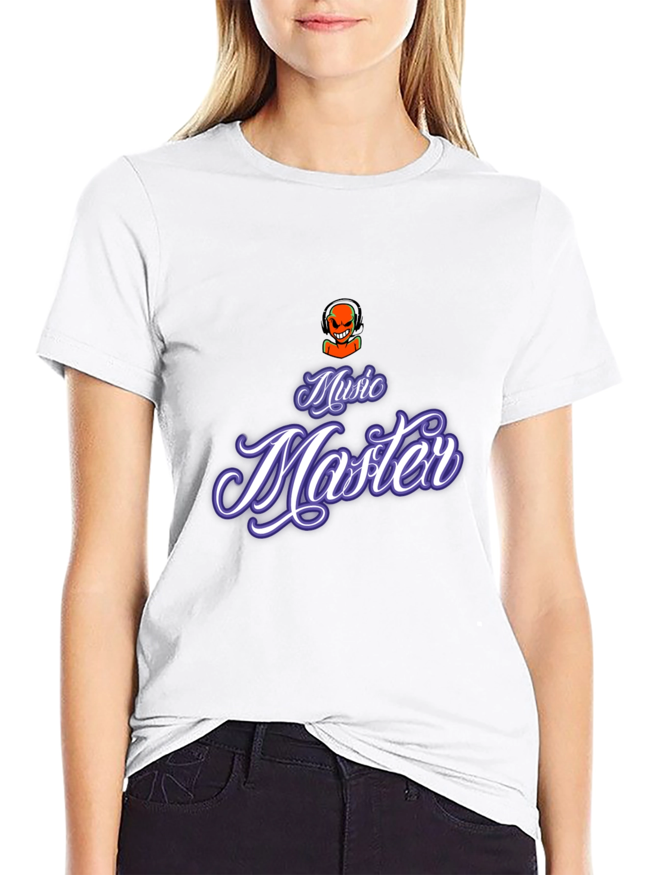 Music Master Graphic Tee - Black Cotton Comfort