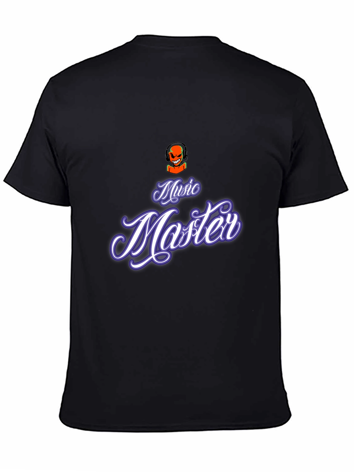 Music Master Graphic Tee - Black Cotton Comfort