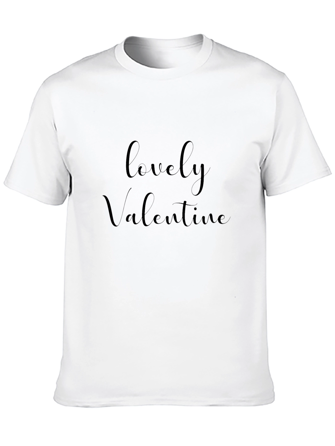 Lovely Valentine Black T-Shirt