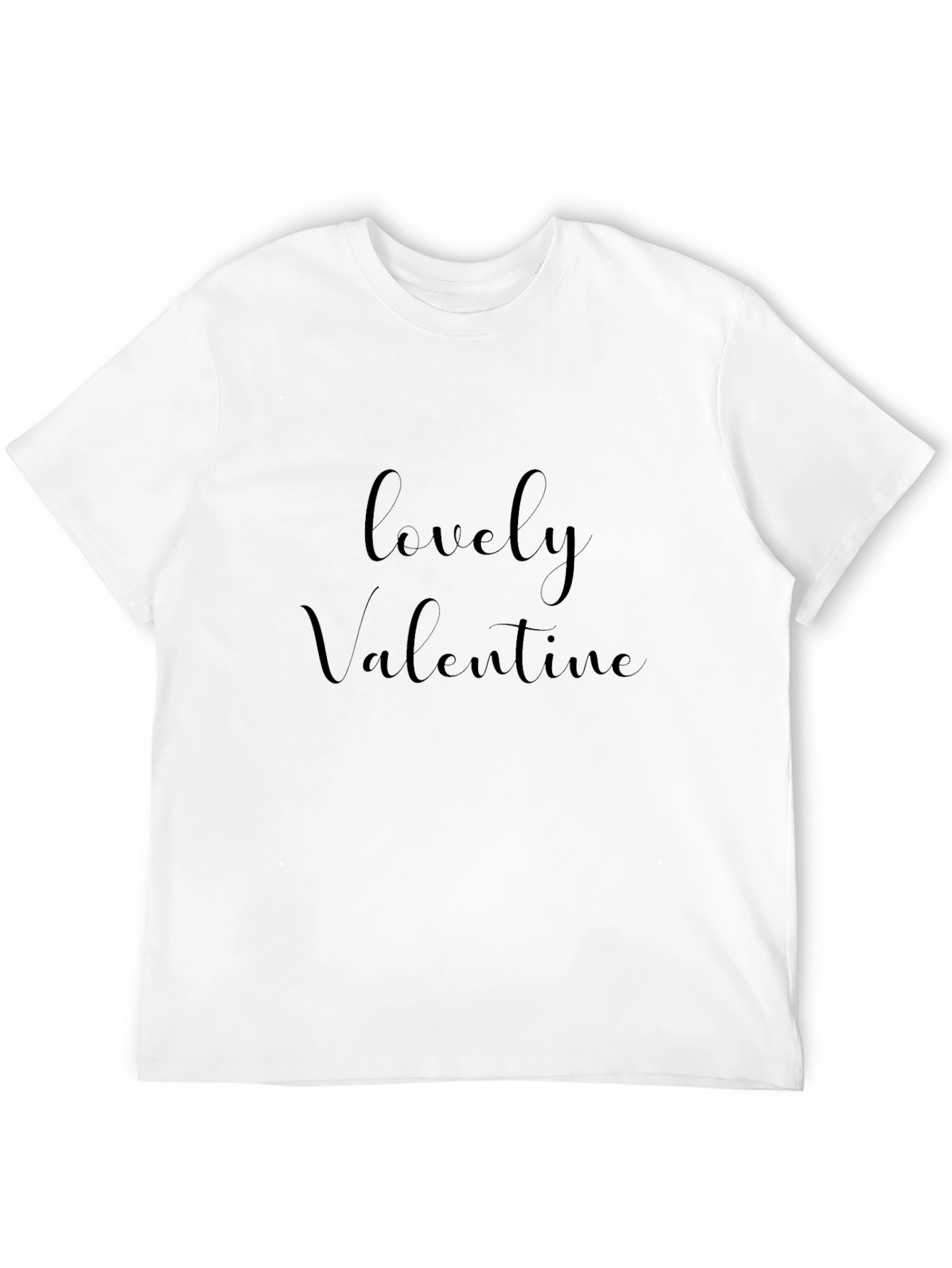 Lovely Valentine Black T-Shirt