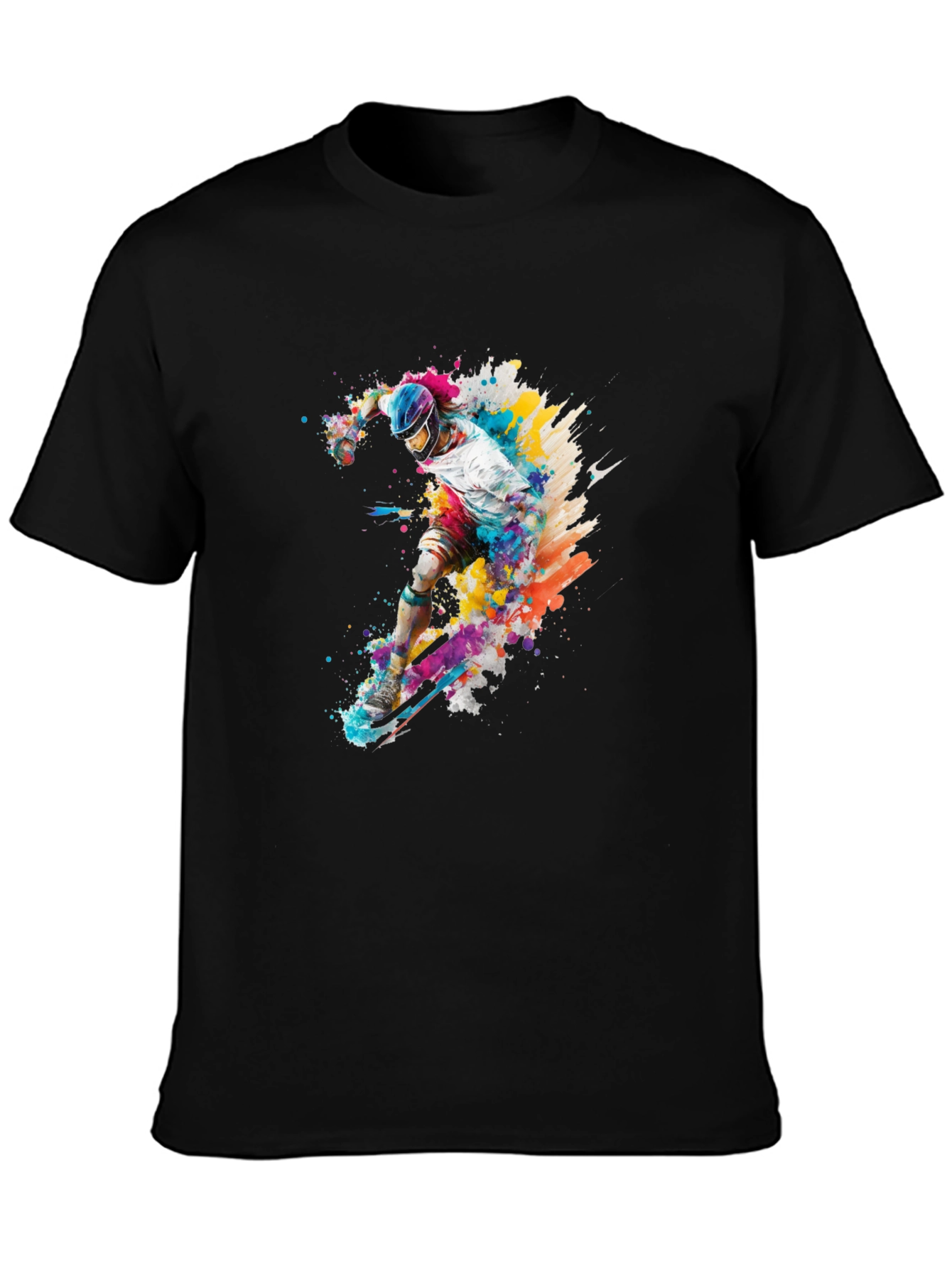 Colorful Skateboarder Graphic Tee