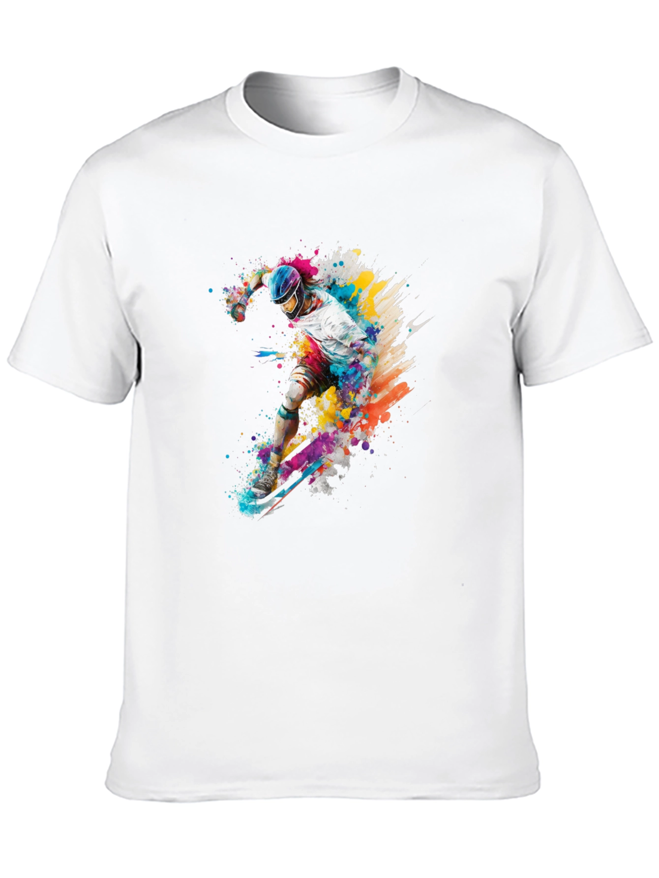 Colorful Skateboarder Graphic Tee