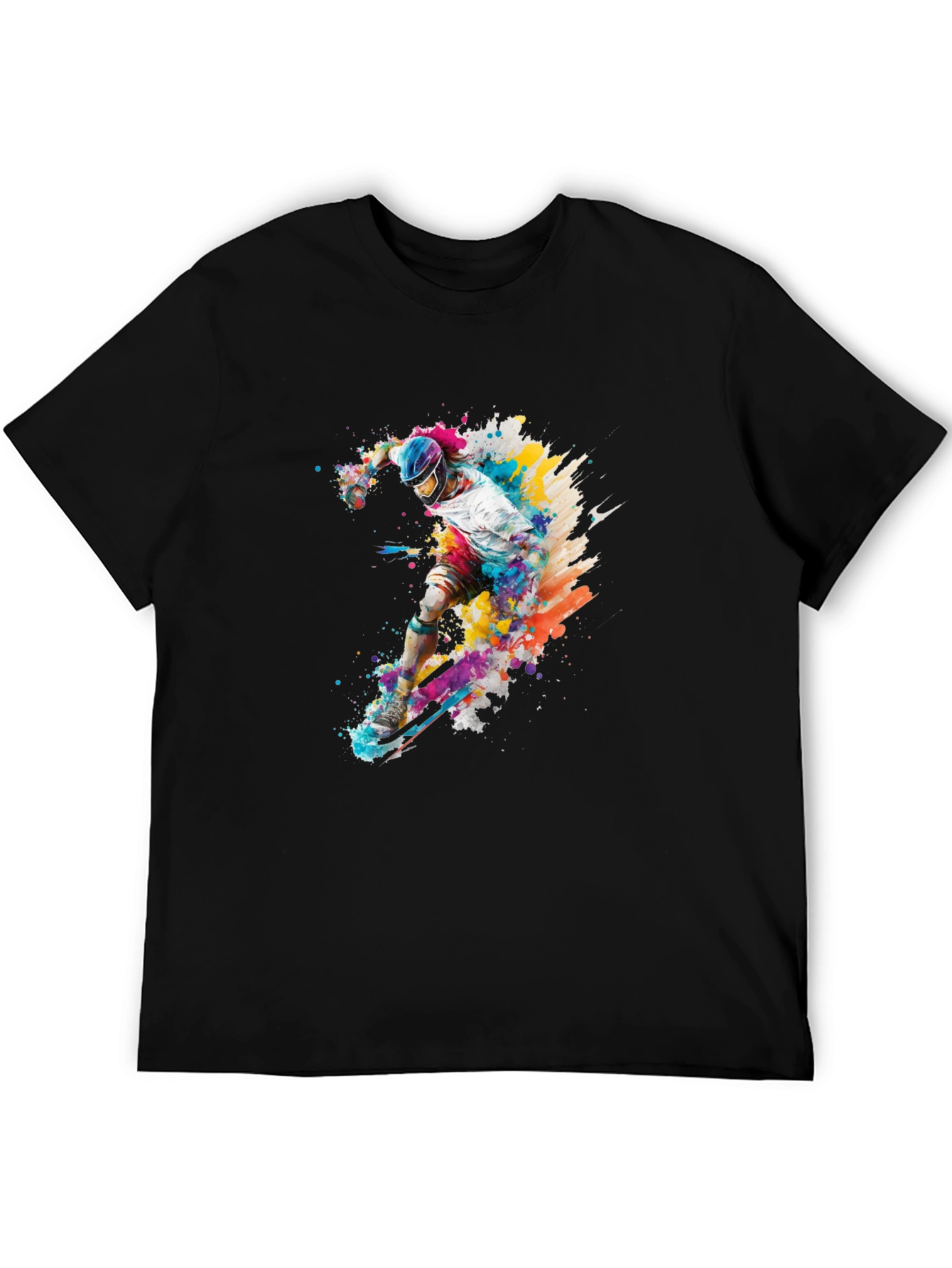 Colorful Skateboarder Graphic Tee
