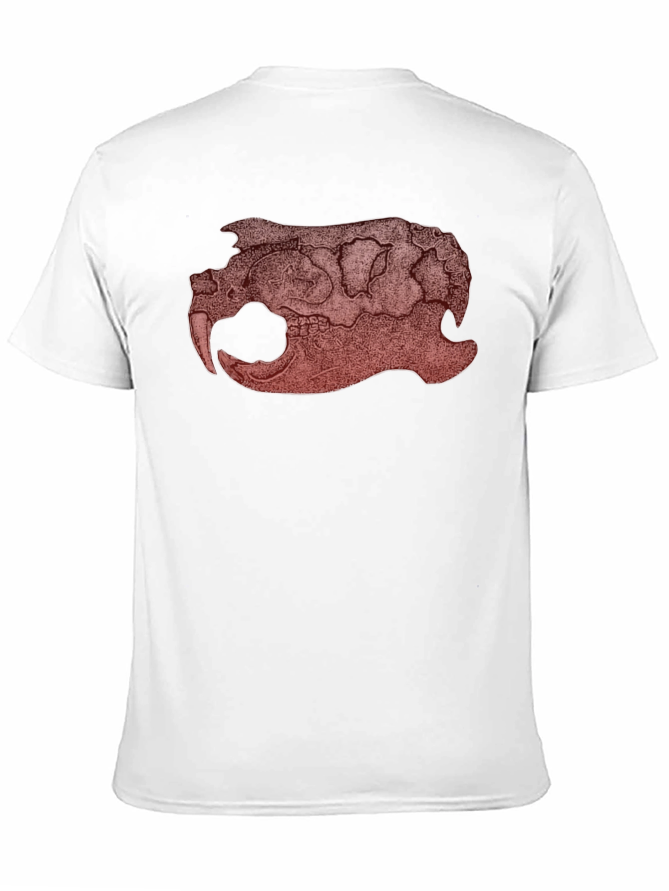 Graphic Beaver Skull Print Black T-Shirt