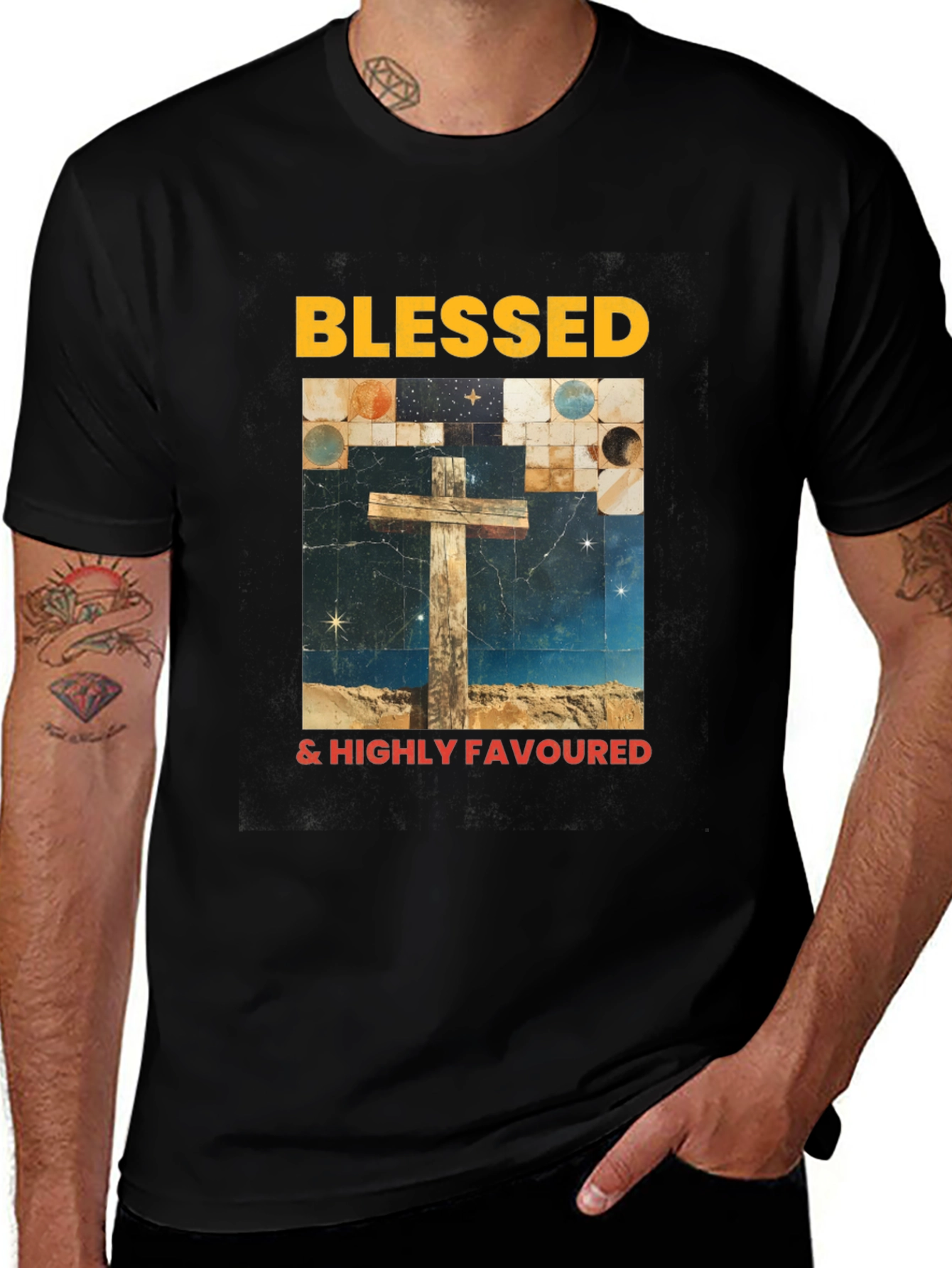 Blessed & Highly Favoured Graphic Tee