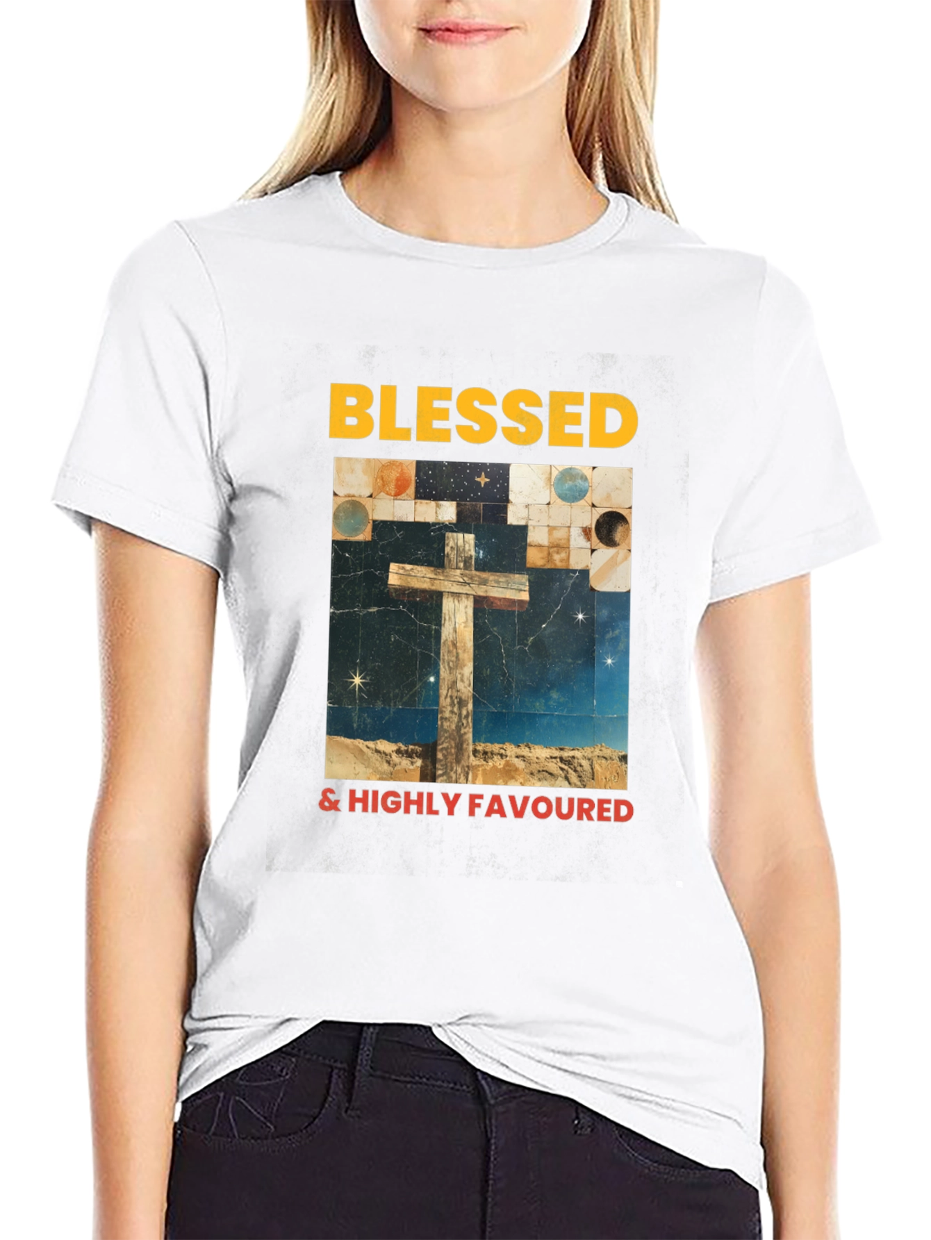Blessed & Highly Favoured Graphic Tee