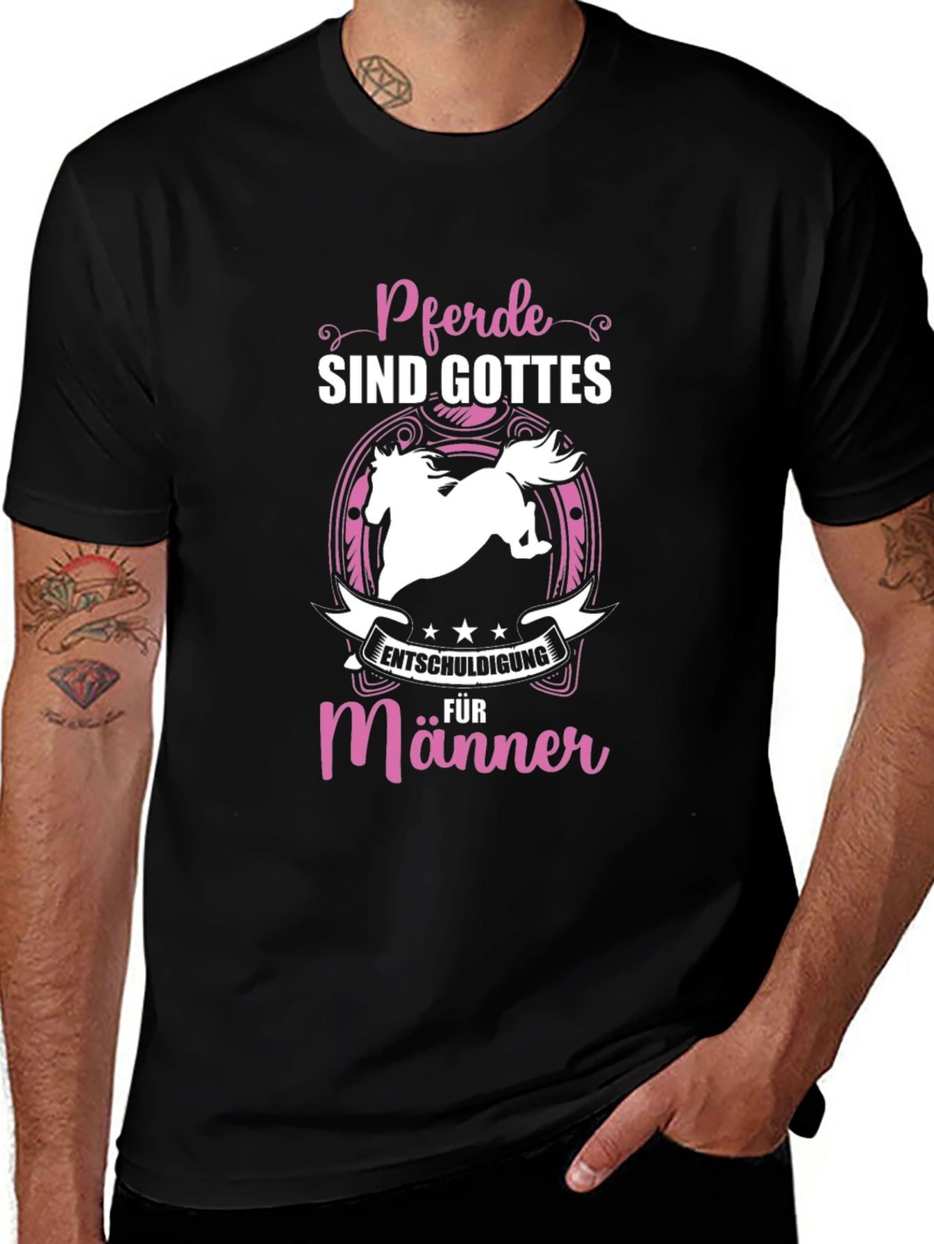 Horse Lover T-Shirt - German Text Design