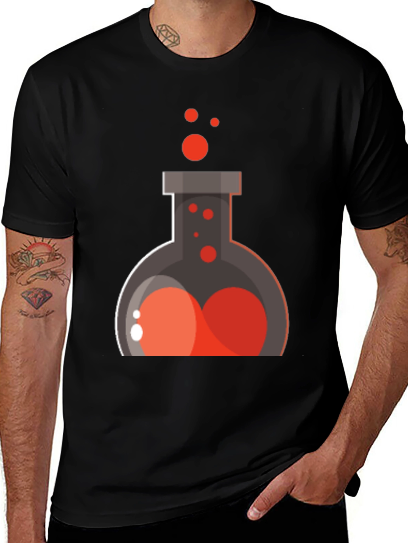 Potion Graphic Tee - Black Chemistry T-Shirt