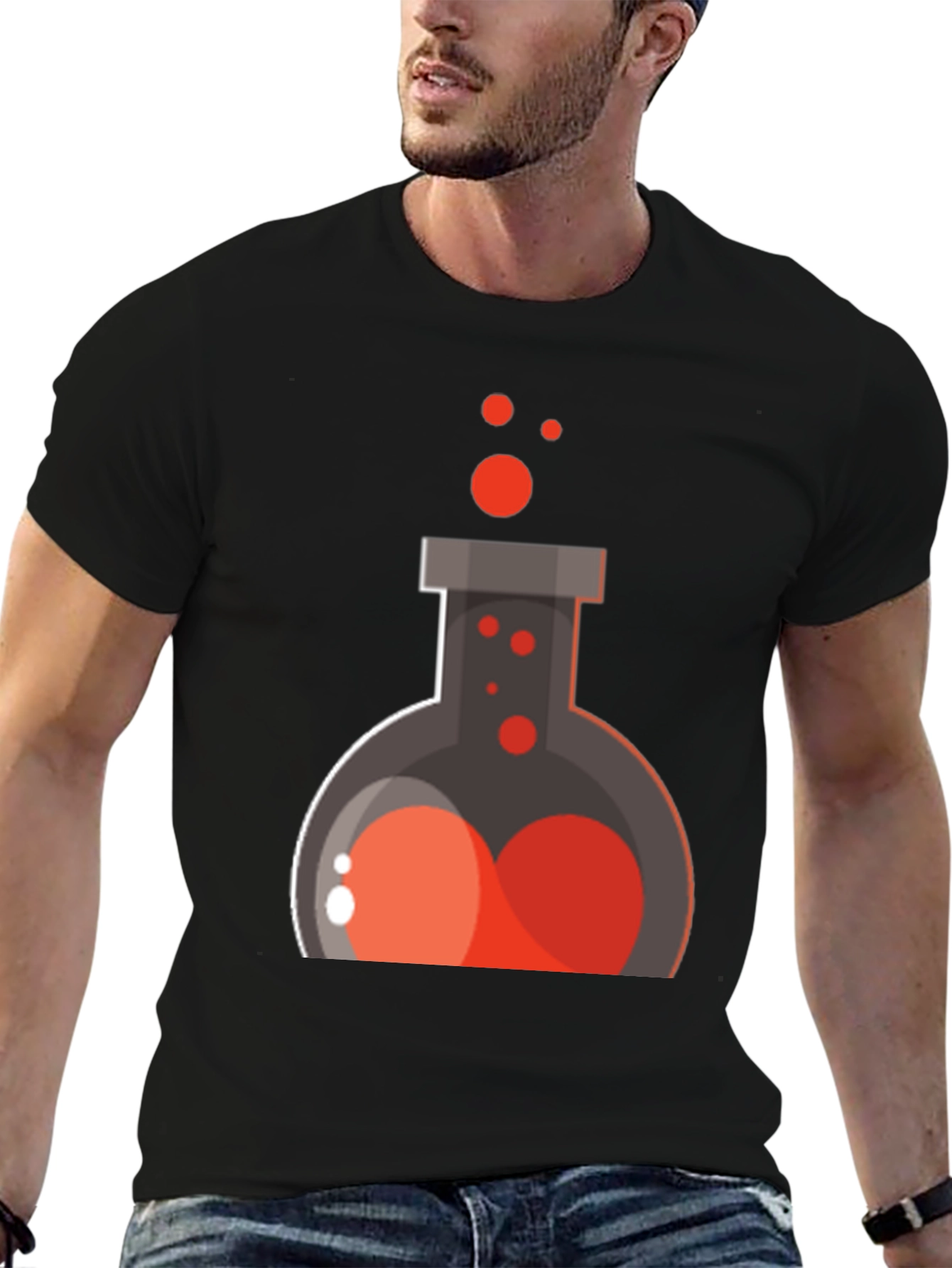 Potion Graphic Tee - Black Chemistry T-Shirt