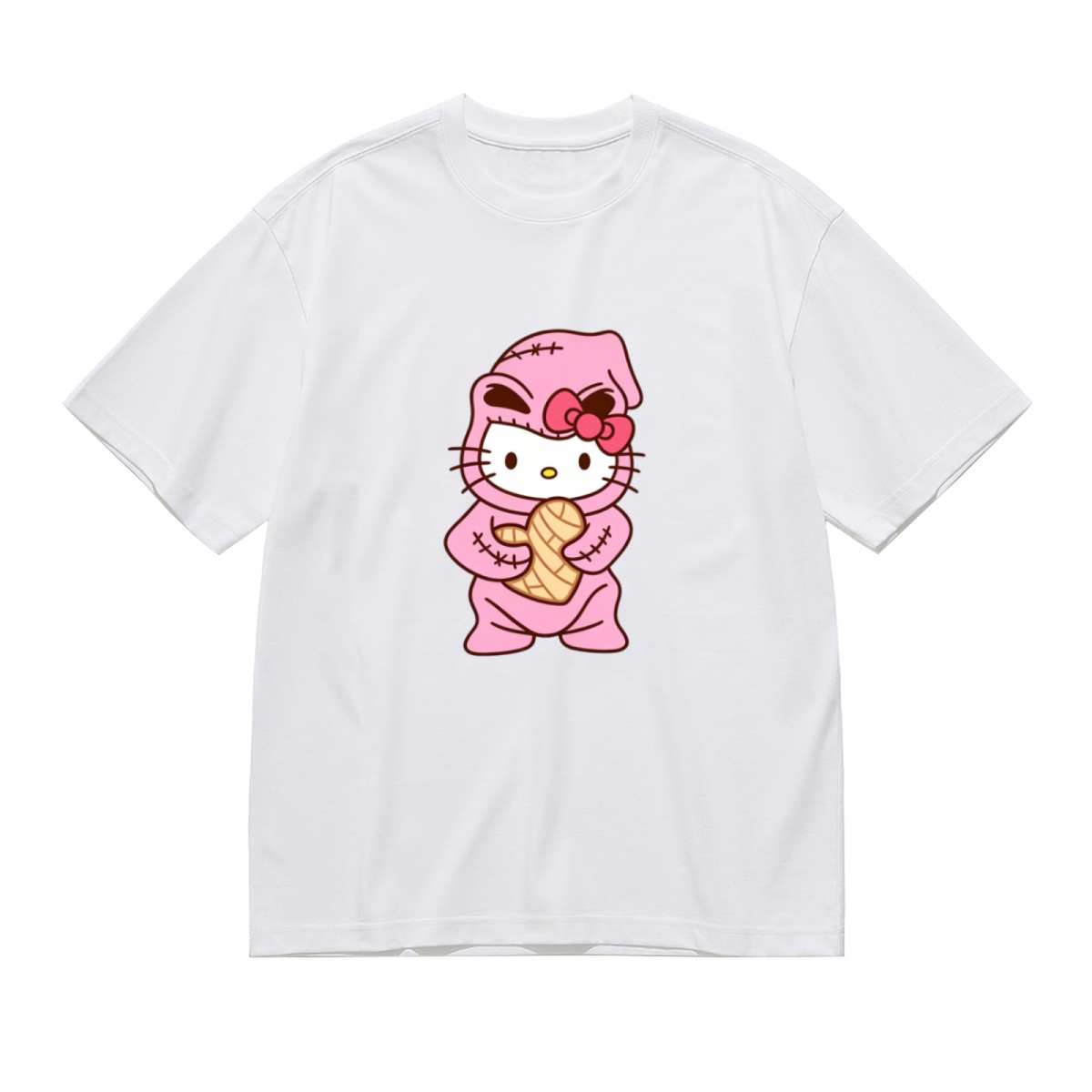 Creative Abstract Art Pattern Plus Size Women Casual Tee