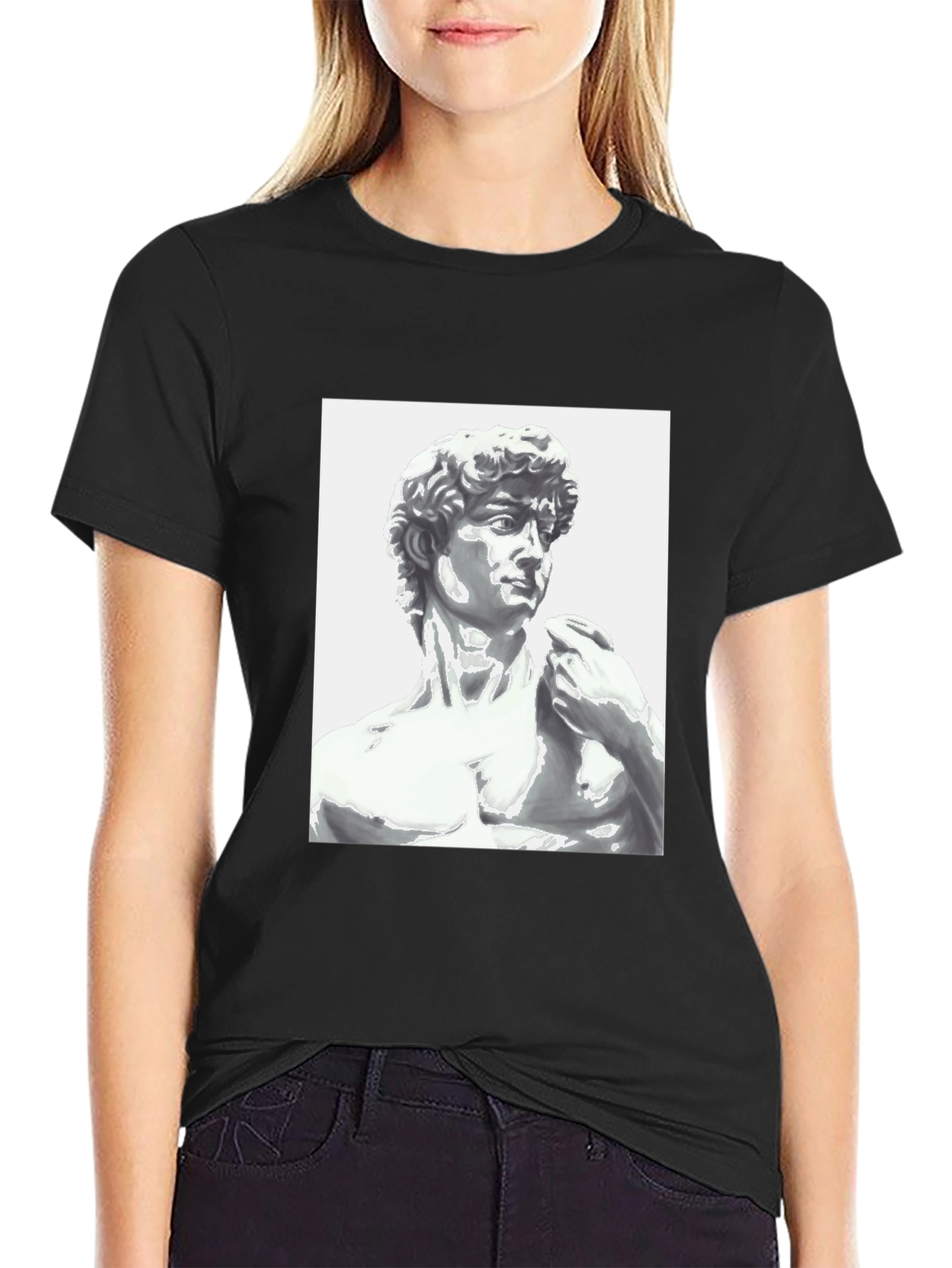 Michelangelos David T-Shirt - Black