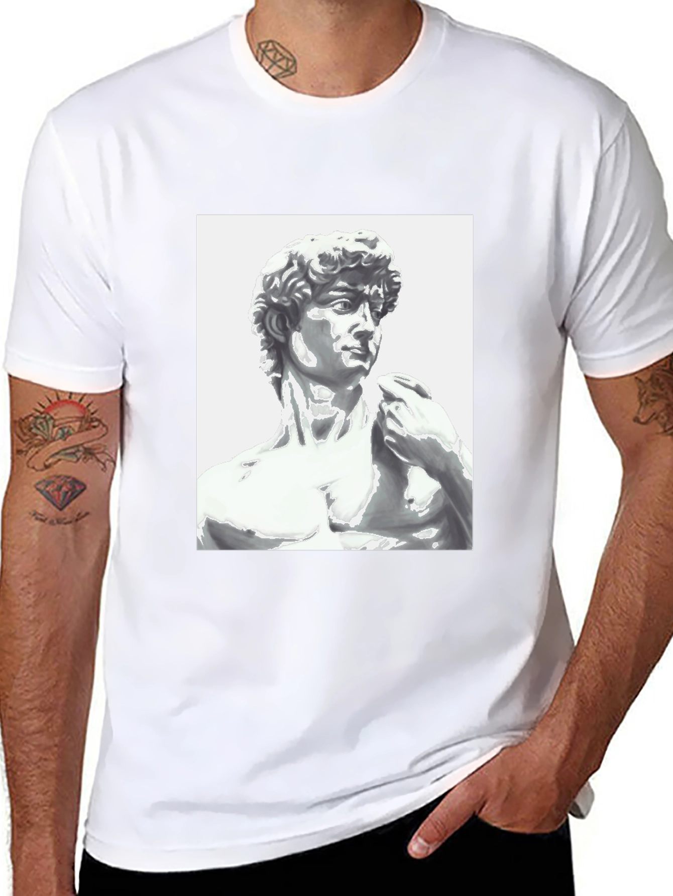 Michelangelos David T-Shirt - Black