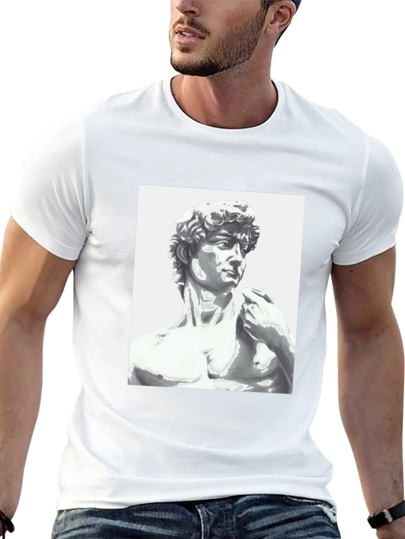 Michelangelos David T-Shirt - Black