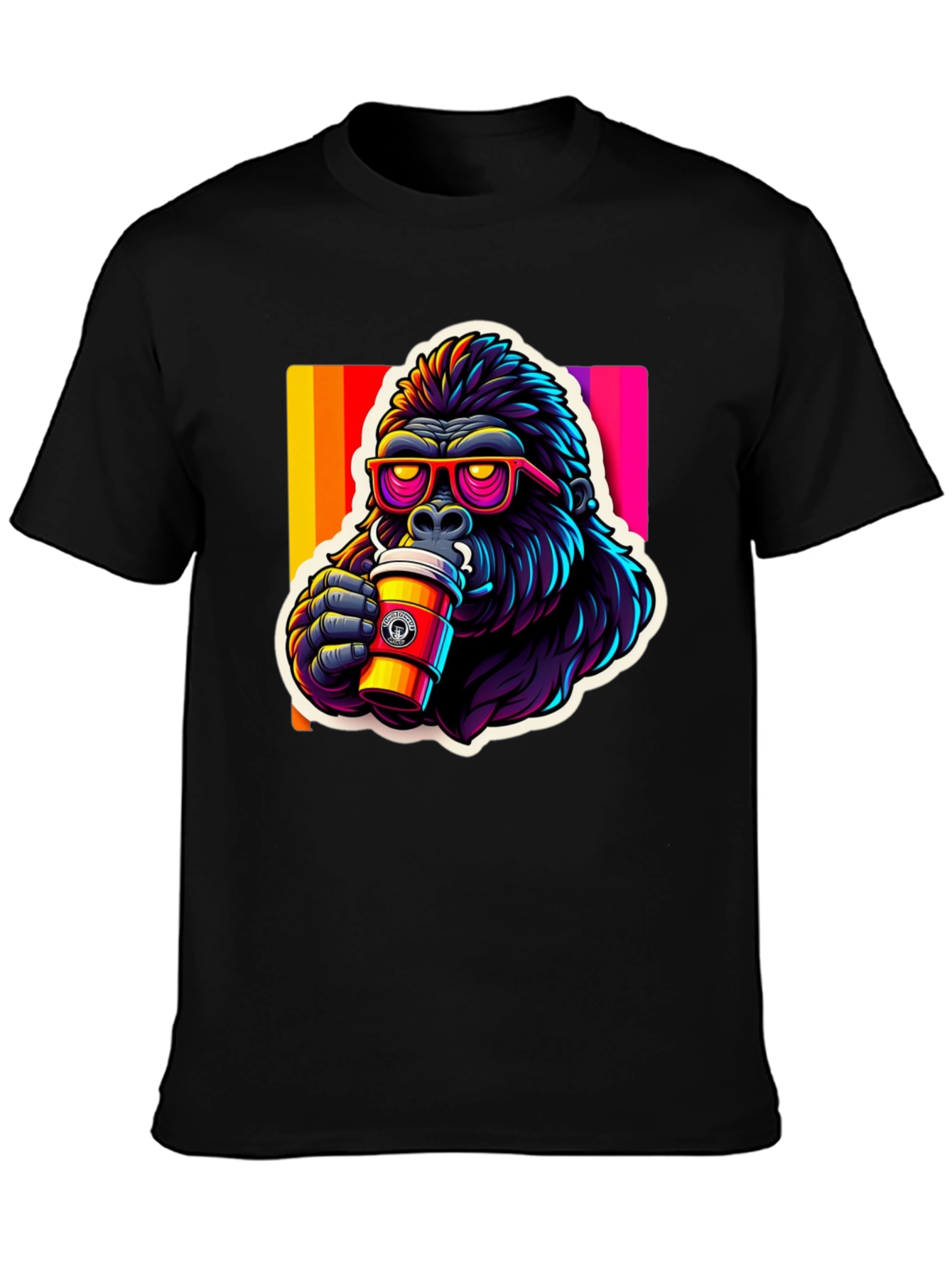Cool Gorilla Coffee T-Shirt - Stylish Graphic Tee