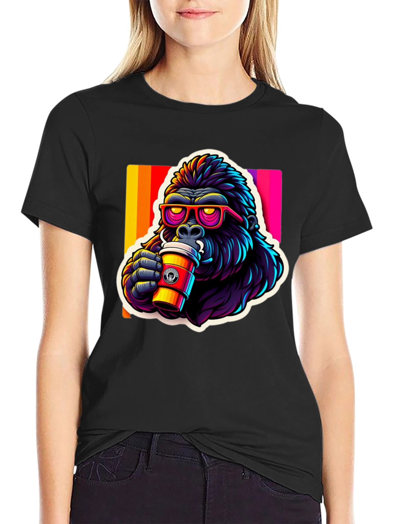 Cool Gorilla Coffee T-Shirt - Stylish Graphic Tee