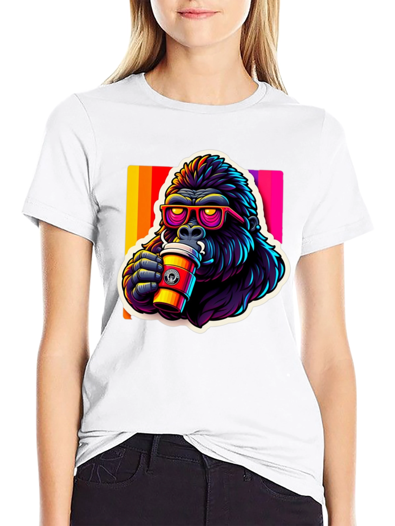 Cool Gorilla Coffee T-Shirt - Stylish Graphic Tee