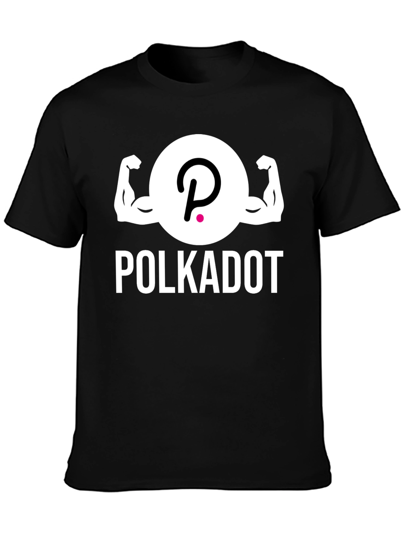 Polkadot Crypto Muscle T-Shirt - Black