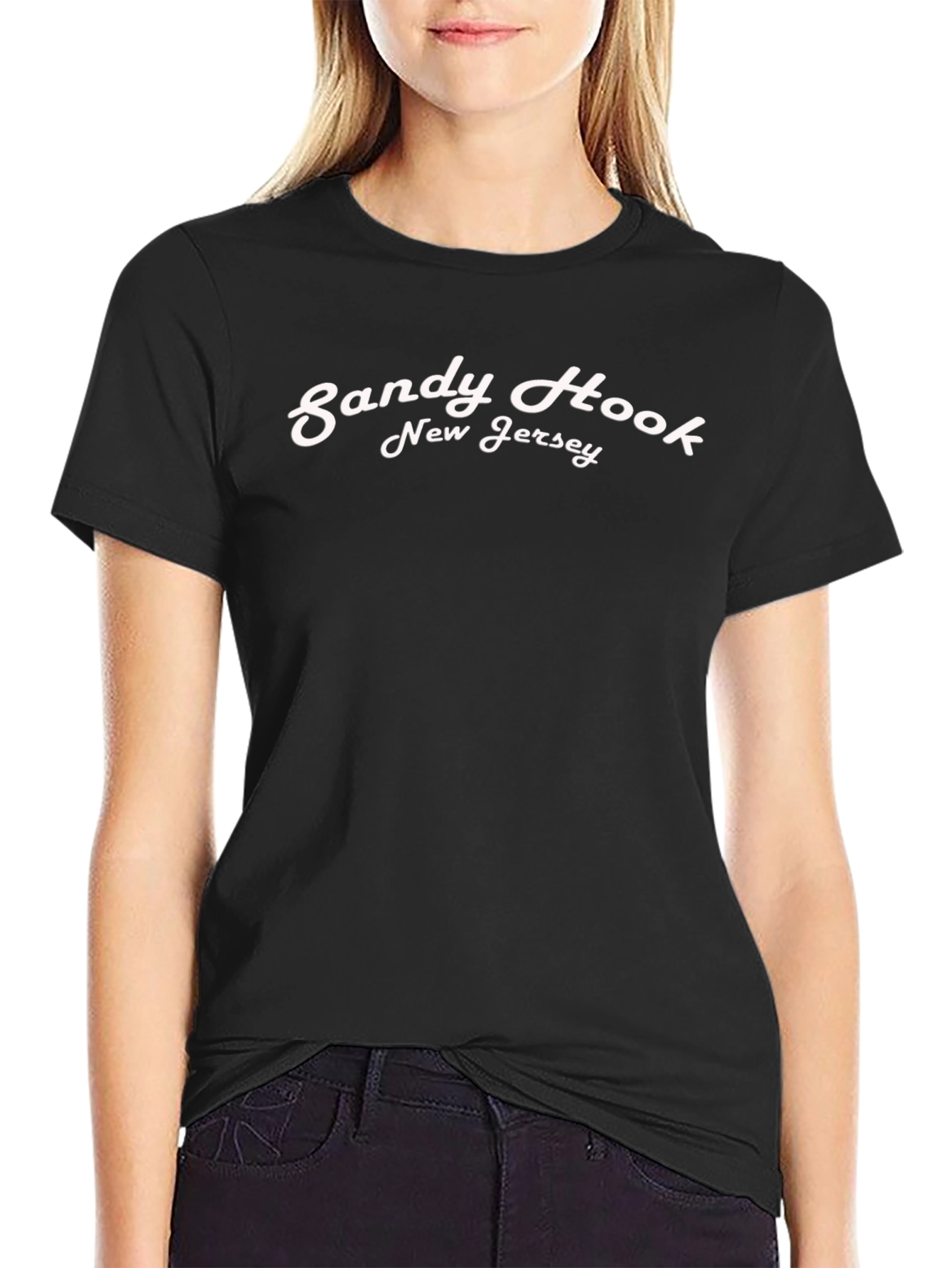 Sandy Hook New Jersey Black T-Shirt