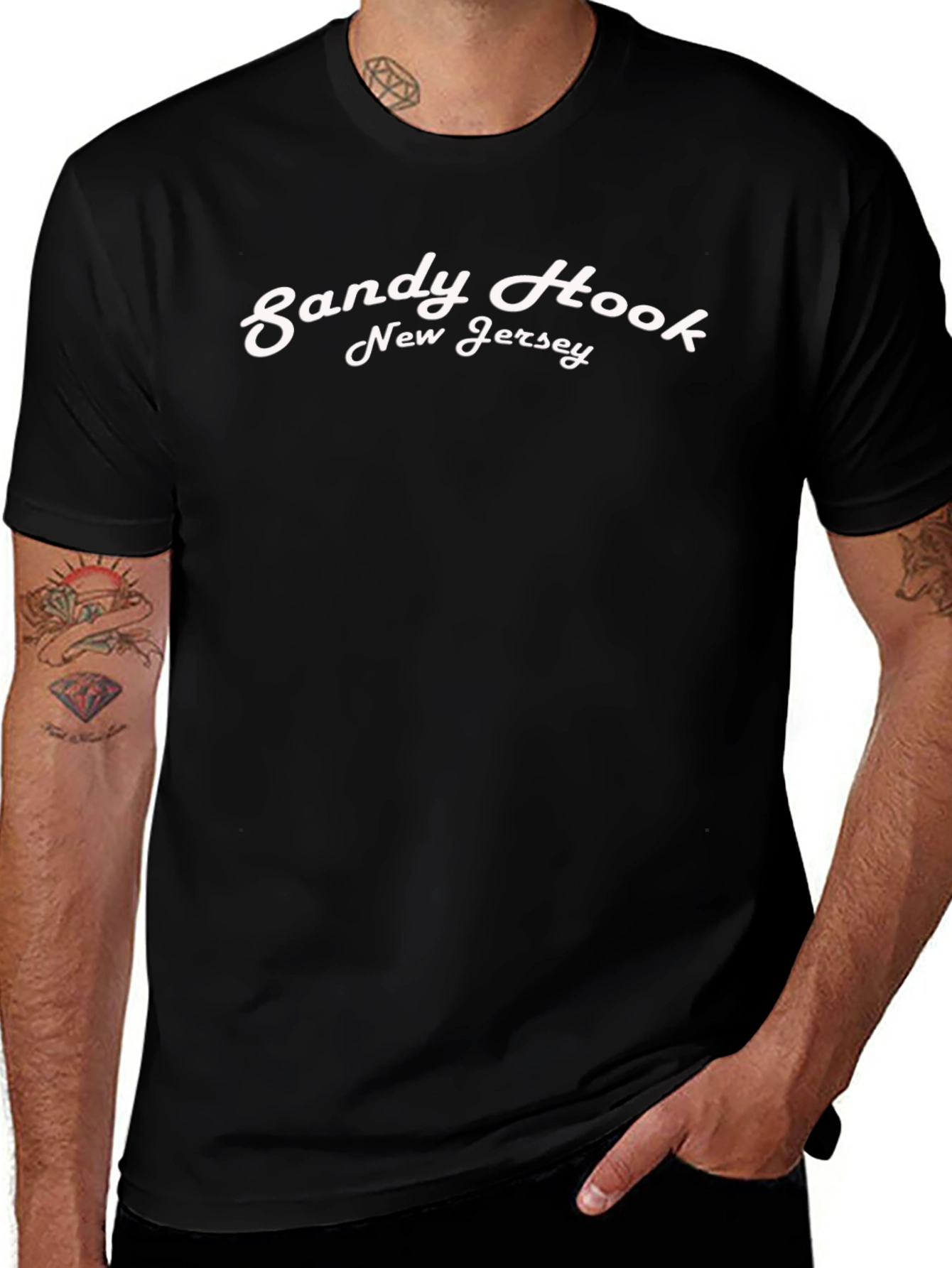 Sandy Hook New Jersey Black T-Shirt