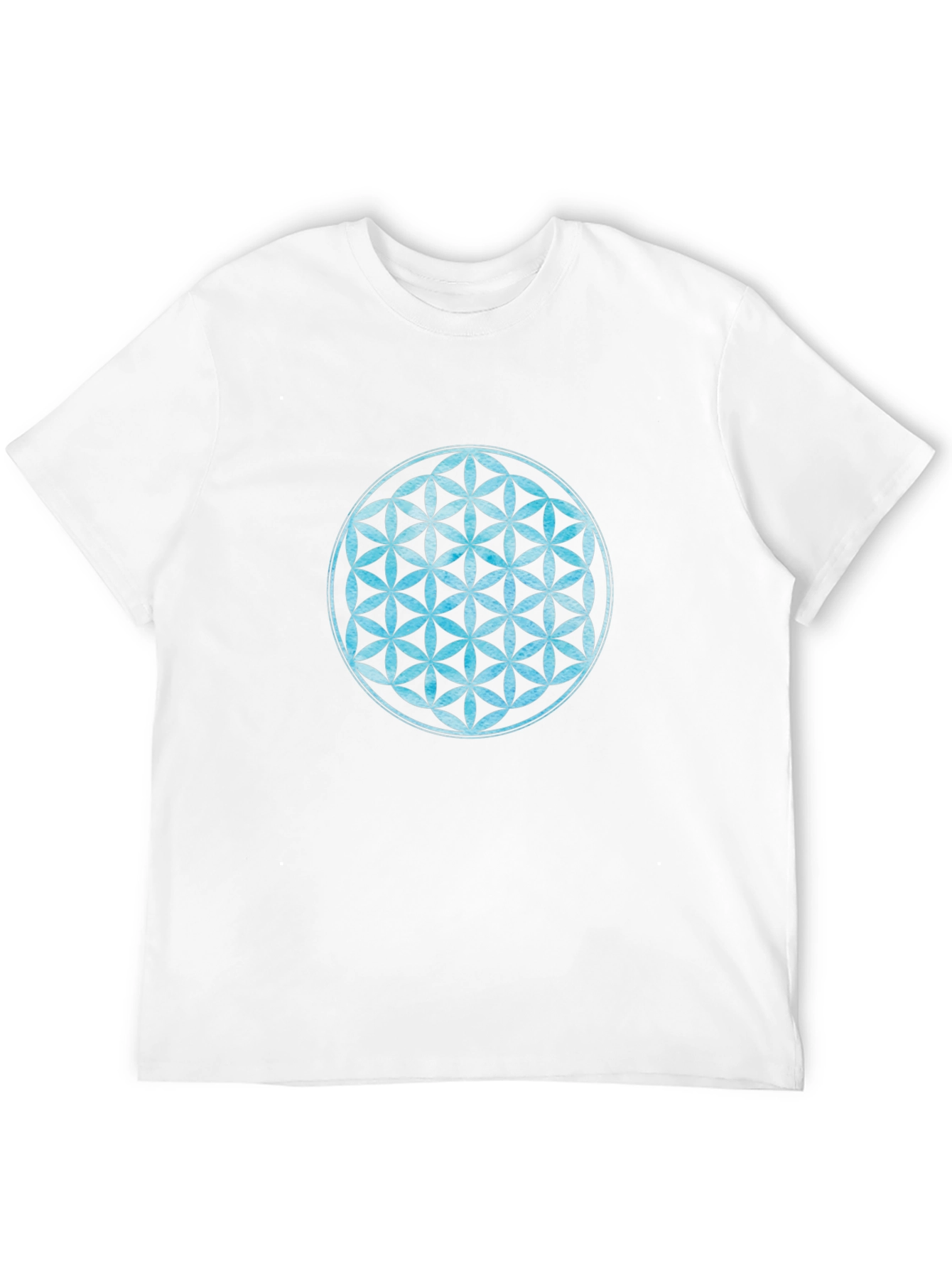 Flower of Life Black Graphic T-Shirt