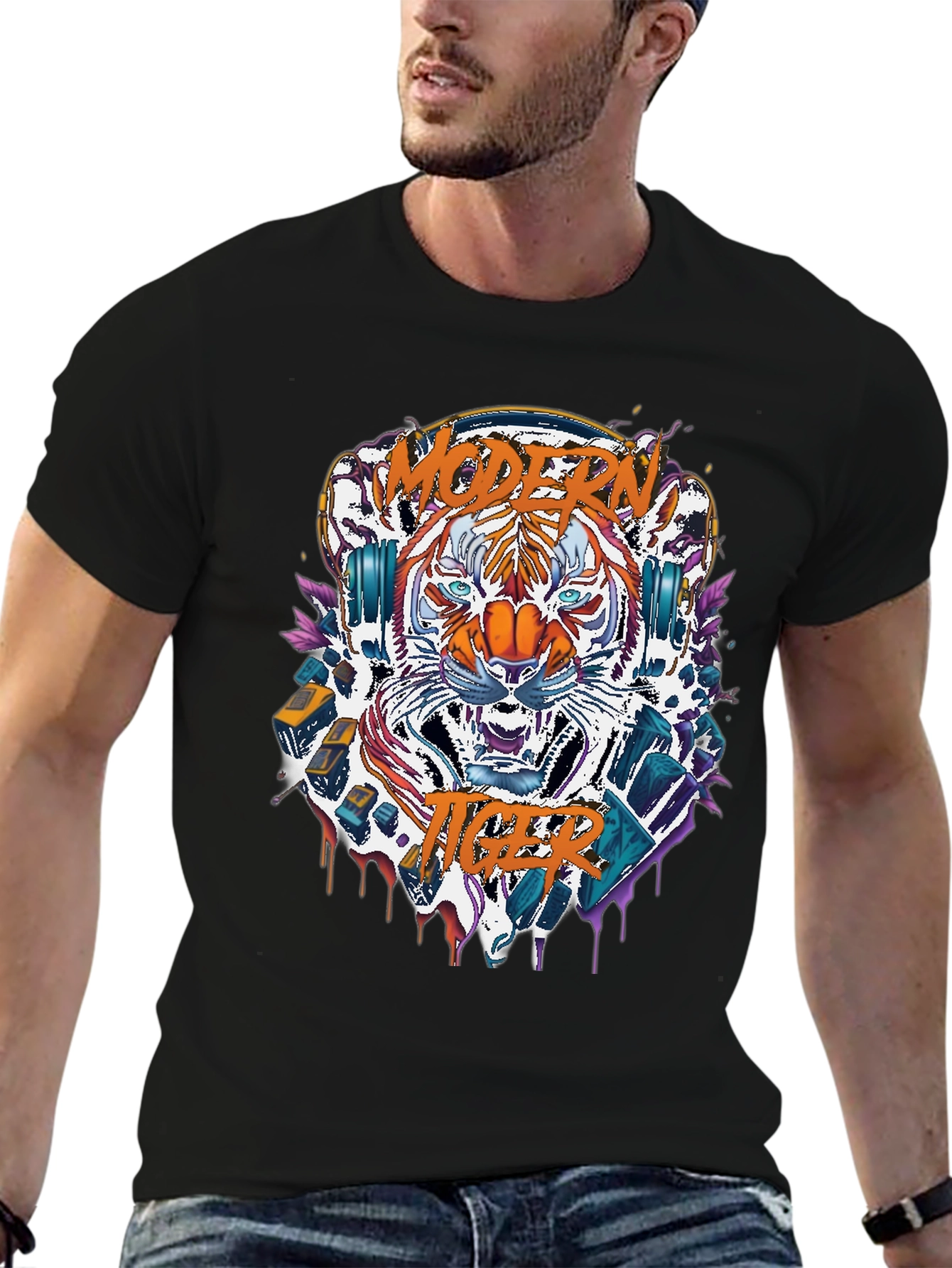 Modern Tiger Graphic Tee