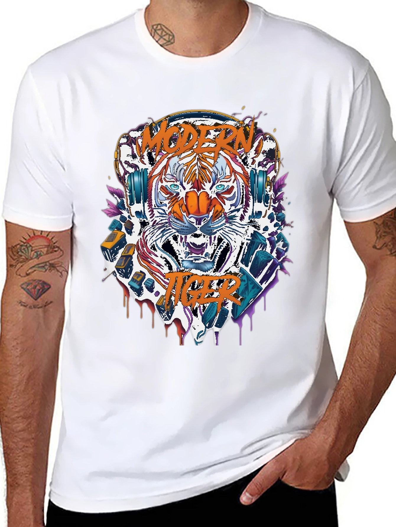 Modern Tiger Graphic Tee