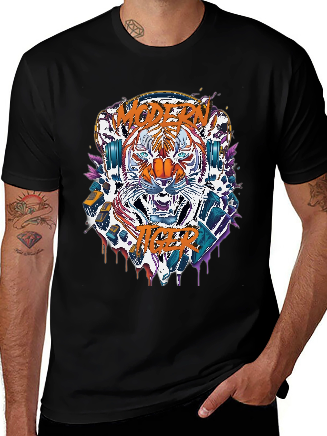 Modern Tiger Graphic Tee