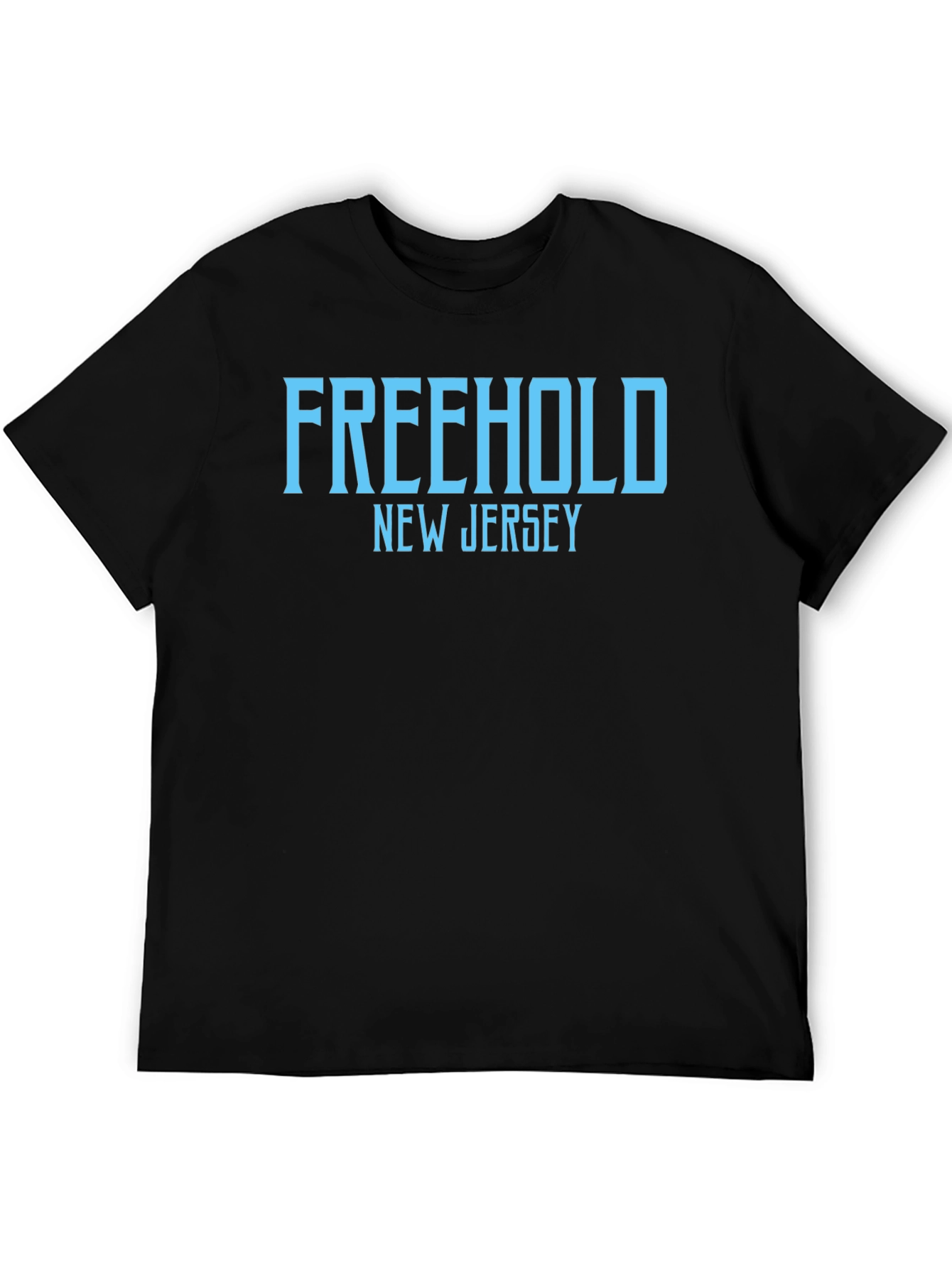 Freehold New Jersey T-Shirt - Black Cotton Tee