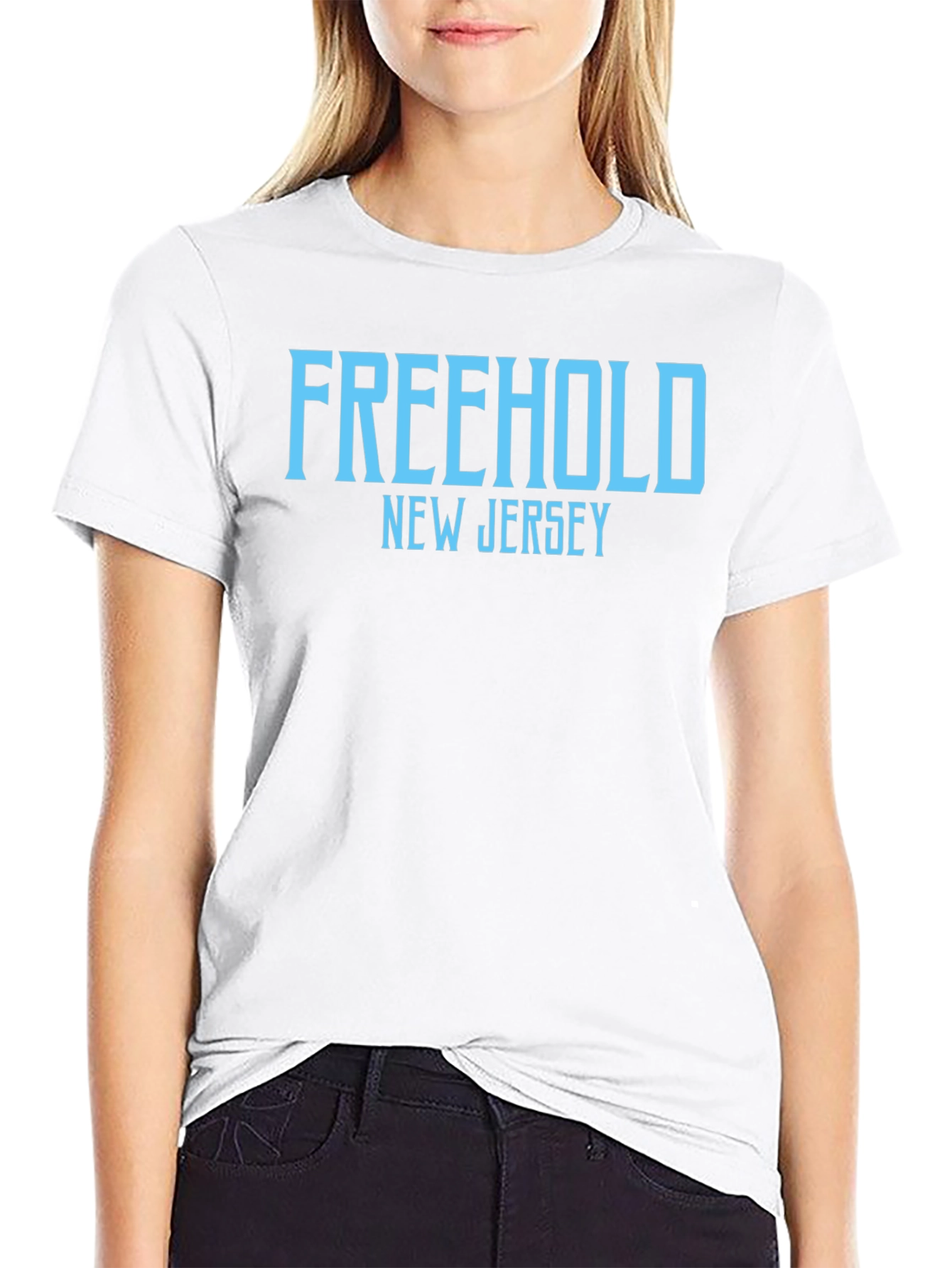 Freehold New Jersey T-Shirt - Black Cotton Tee