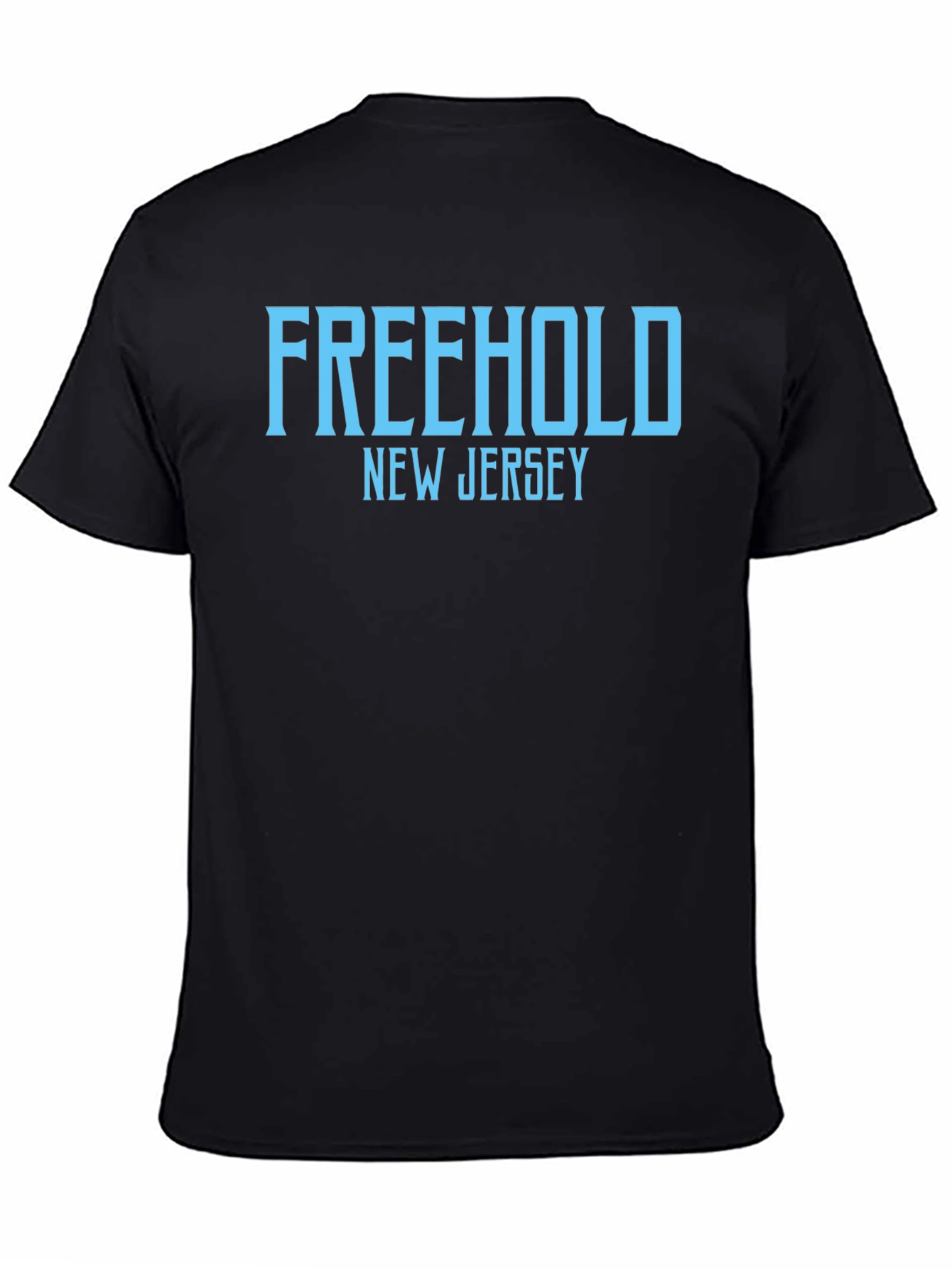 Freehold New Jersey T-Shirt - Black Cotton Tee