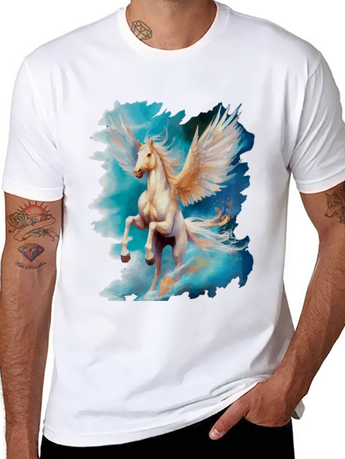 Pegasus Graphic Tee - Fantasy Horse T-Shirt