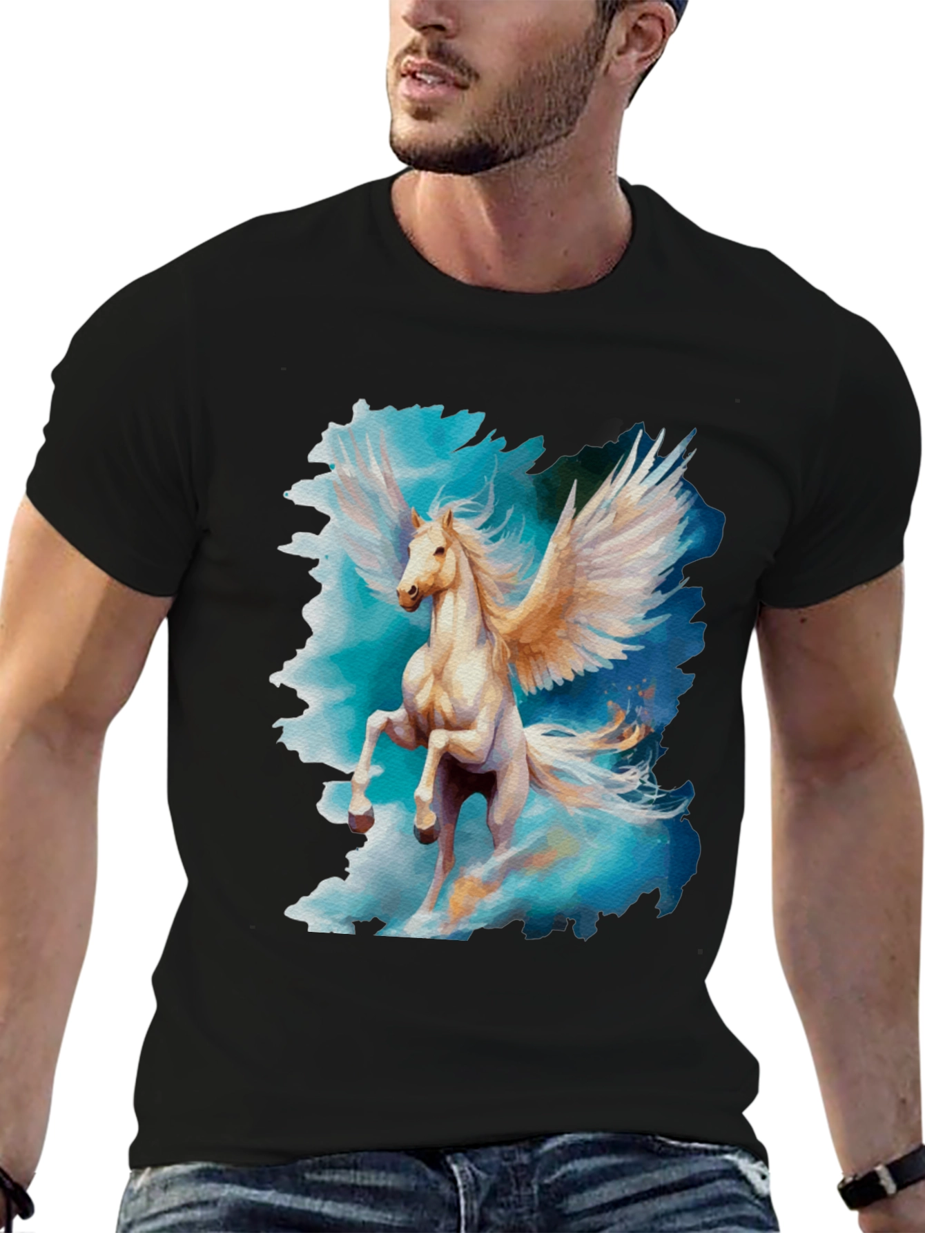 Pegasus Graphic Tee - Fantasy Horse T-Shirt