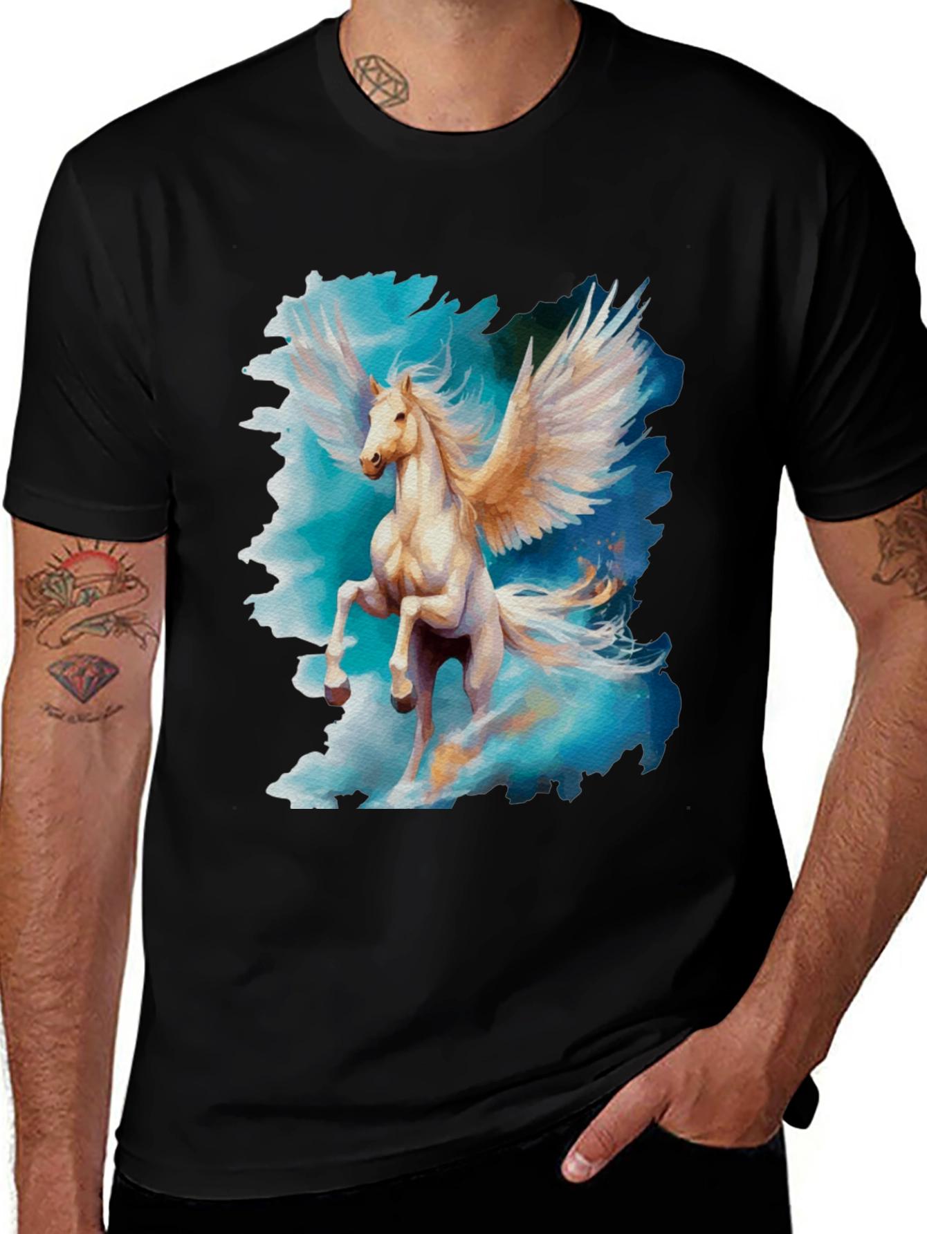 Pegasus Graphic Tee - Fantasy Horse T-Shirt