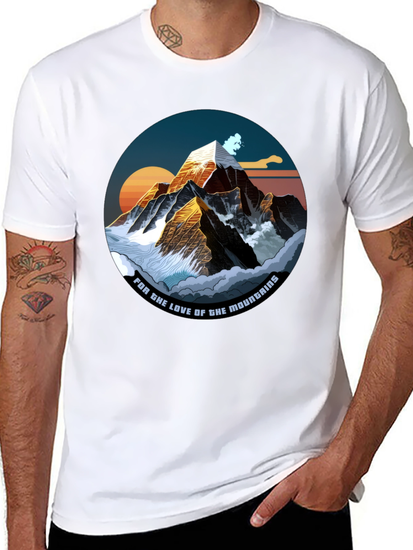 Mountain Love Graphic Tee - Black T-Shirt