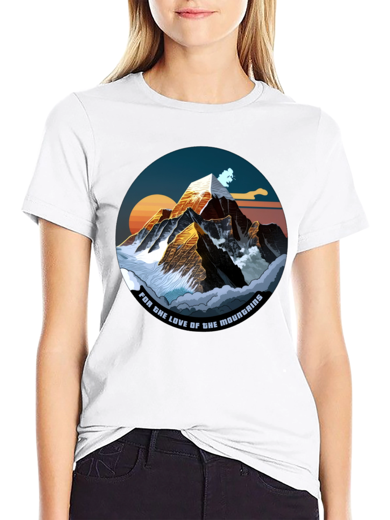 Mountain Love Graphic Tee - Black T-Shirt
