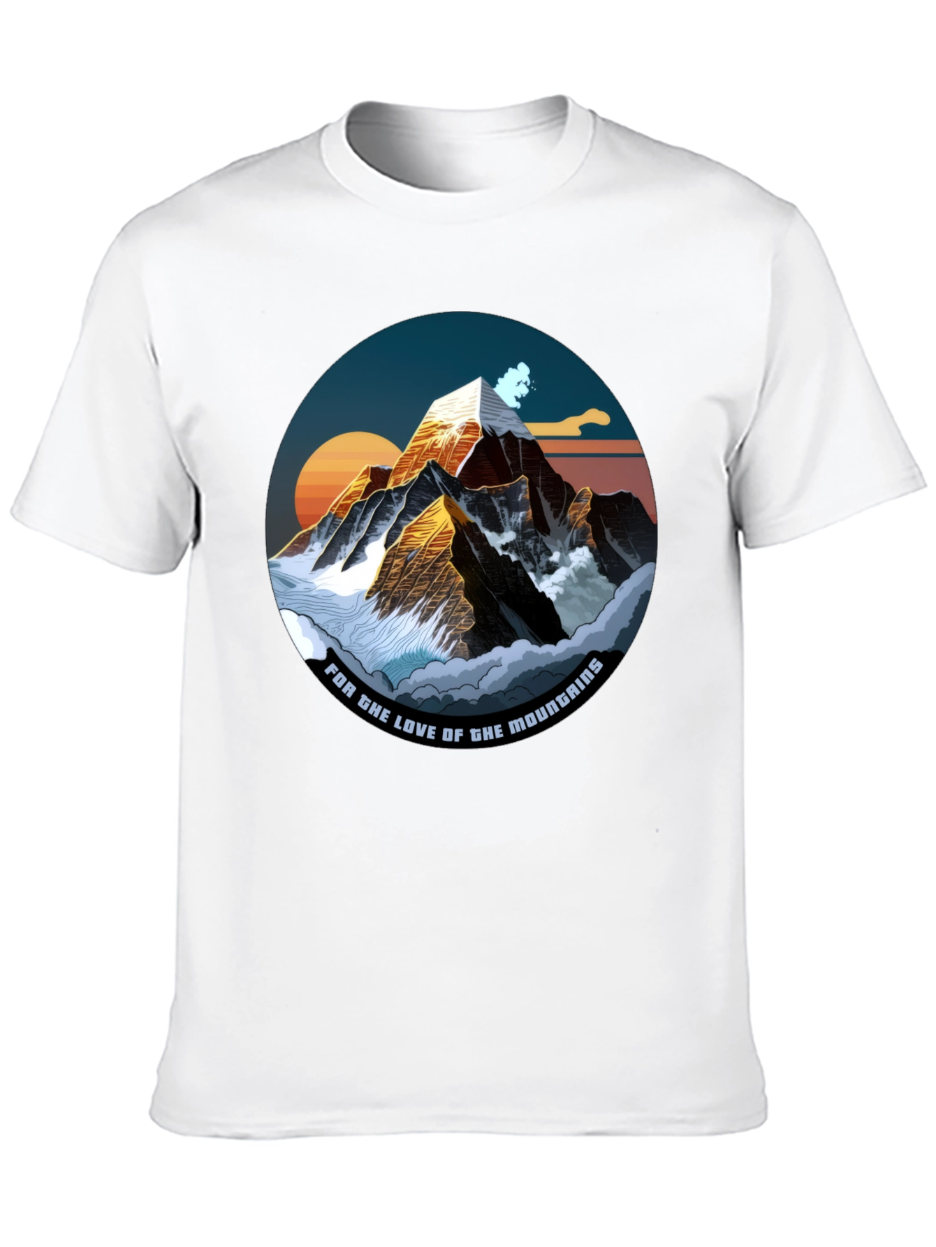Mountain Love Graphic Tee - Black T-Shirt
