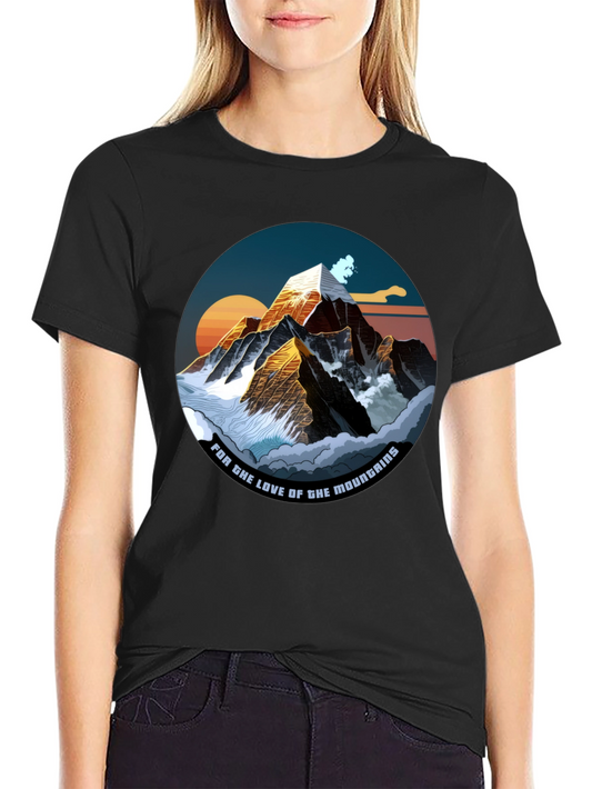 Mountain Love Graphic Tee - Black T-Shirt