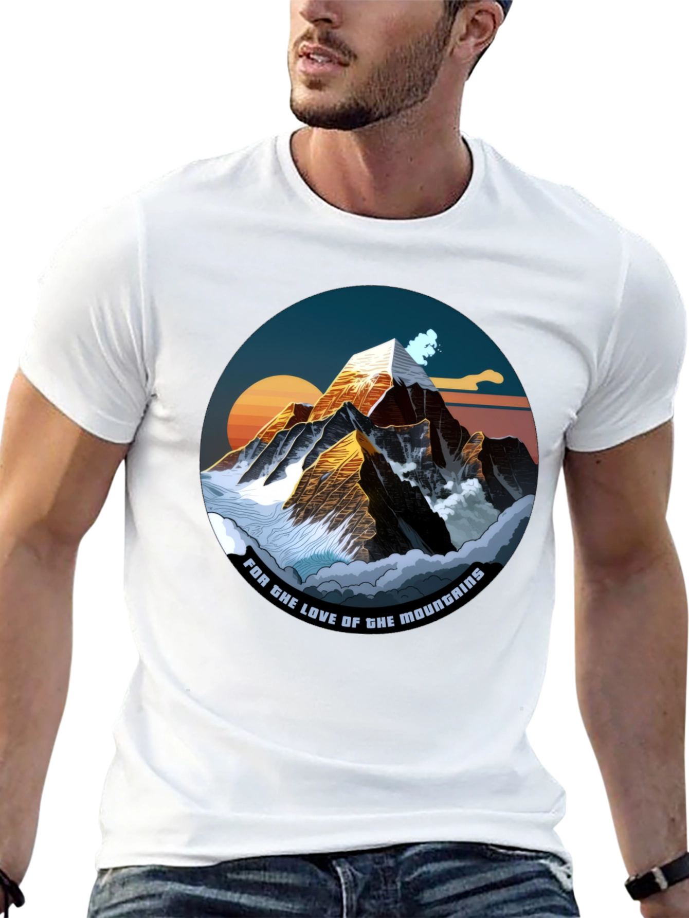 Mountain Love Graphic Tee - Black T-Shirt