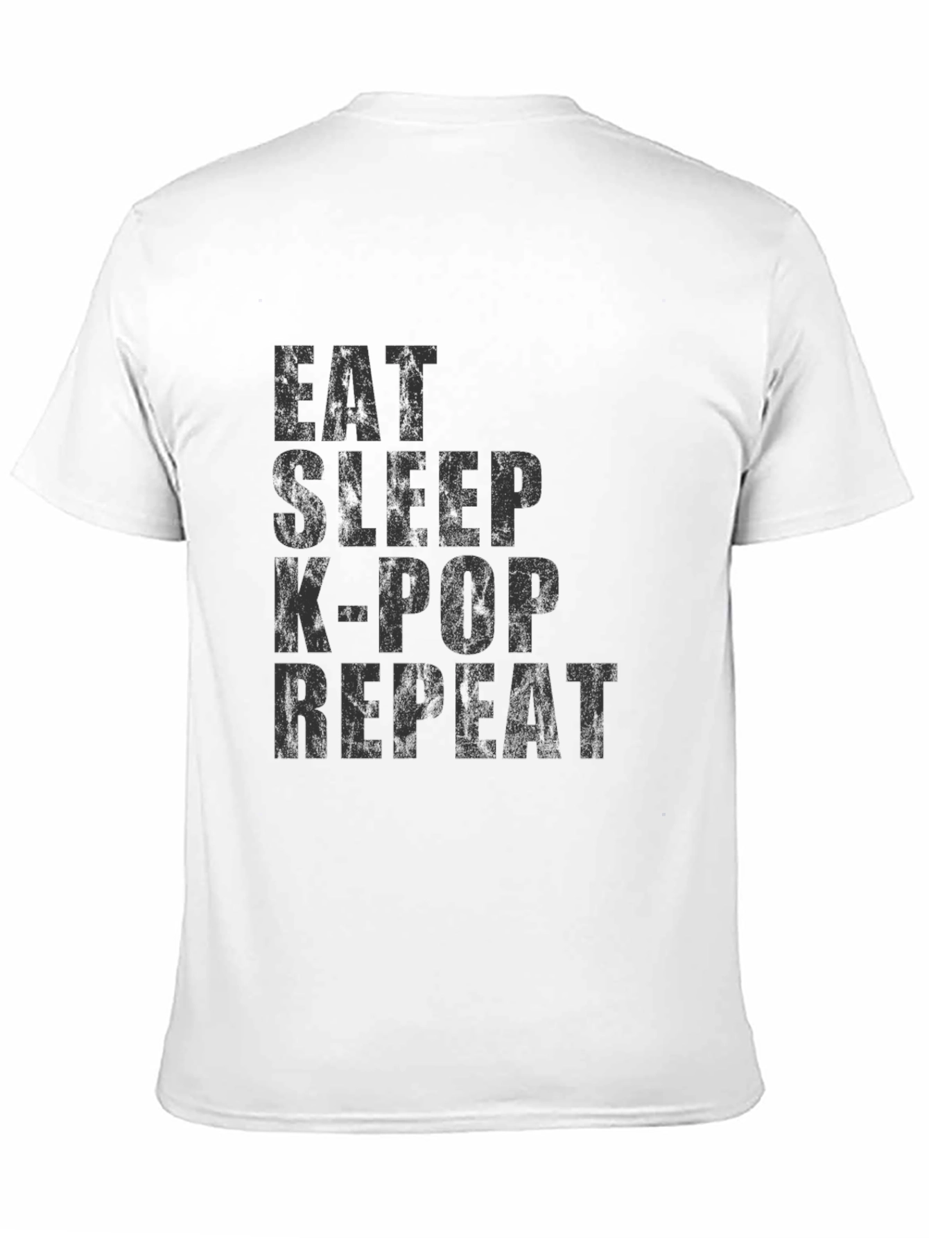 Eat Sleep K-Pop Repeat T-Shirt - Black Graphic Tee