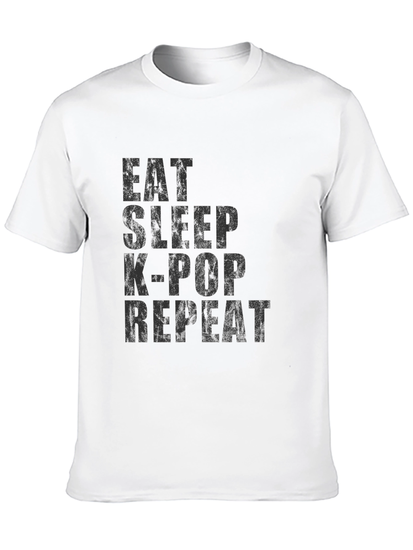 Eat Sleep K-Pop Repeat T-Shirt - Black Graphic Tee